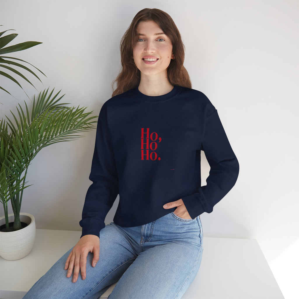 Sweatshirt — Minimal 'Ho, Ho, Ho.' Christmas Crewneck