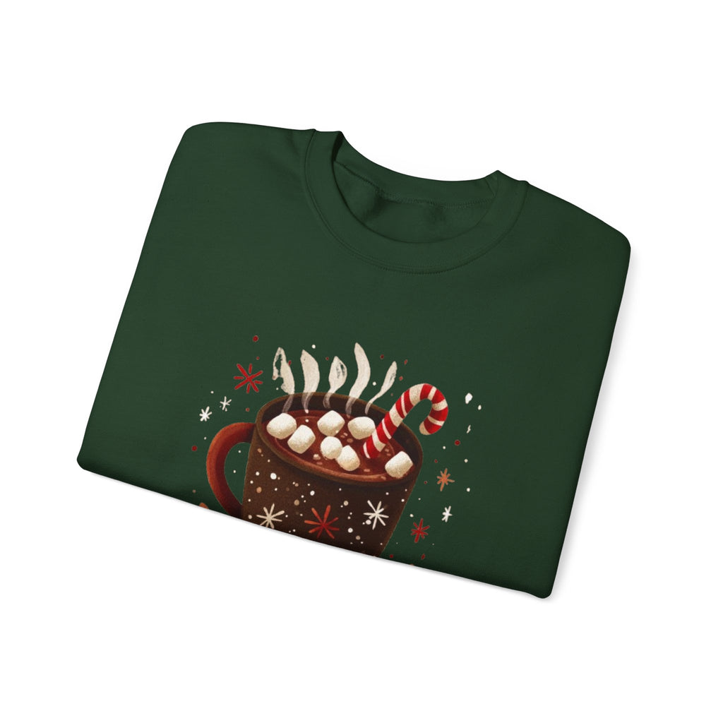 Hot Cocoa Season Sweatshirt — Cozy Winter Hot Chocolate Crewneck