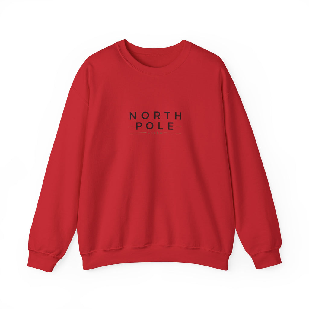 North Pole Crewneck Sweatshirt — Minimal Holiday Graphic Pullover