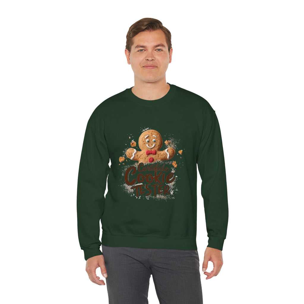 Cookie Tester Sweatshirt – "Certified Cookie Tester" Gingerbread Crewneck