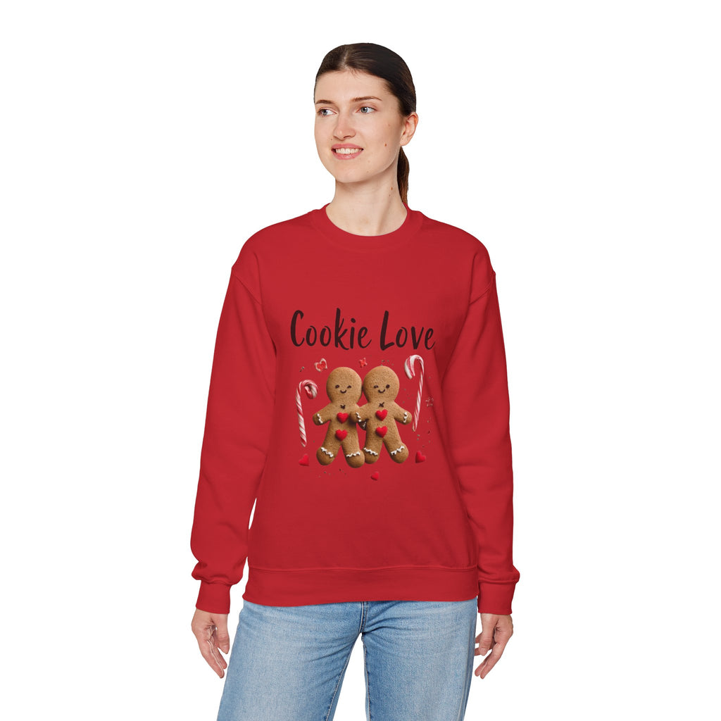 Cookie Love Sweatshirt — Cute Gingerbread Couple Holiday Crewneck
