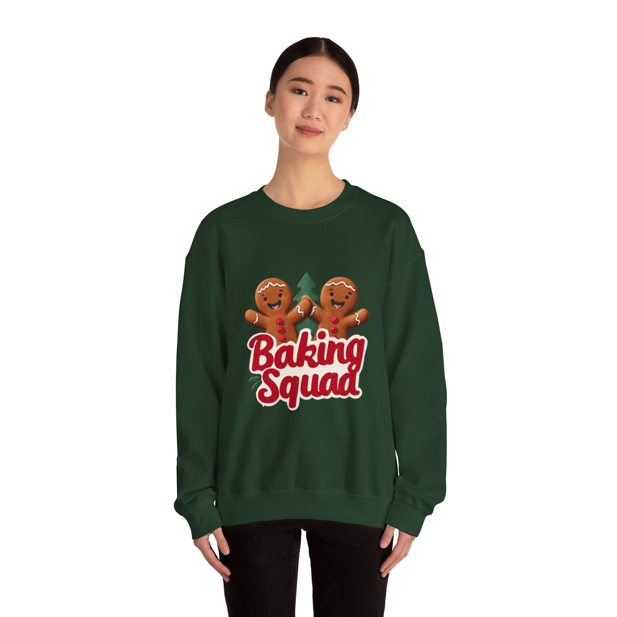 Baking Squad Sweatshirt — Cute Gingerbread Holiday Crewneck