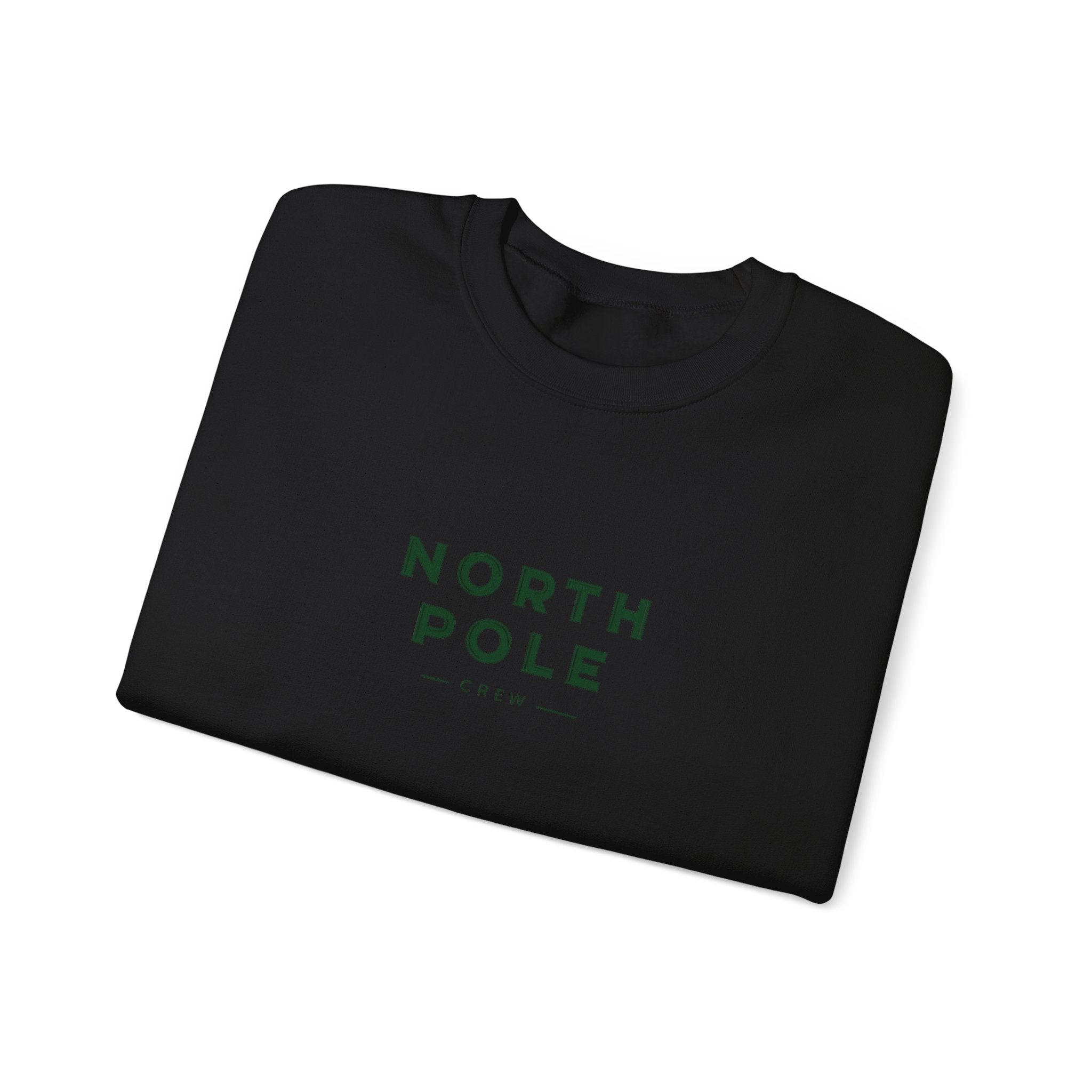 North Pole Crewneck Sweatshirt — Minimal Holiday Graphic Pullover