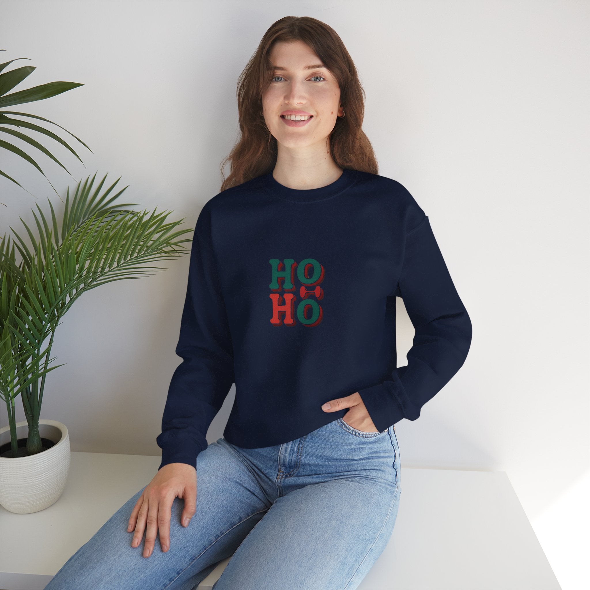 Ho Ho Christmas Sweatshirt — Festive Holiday Crewneck