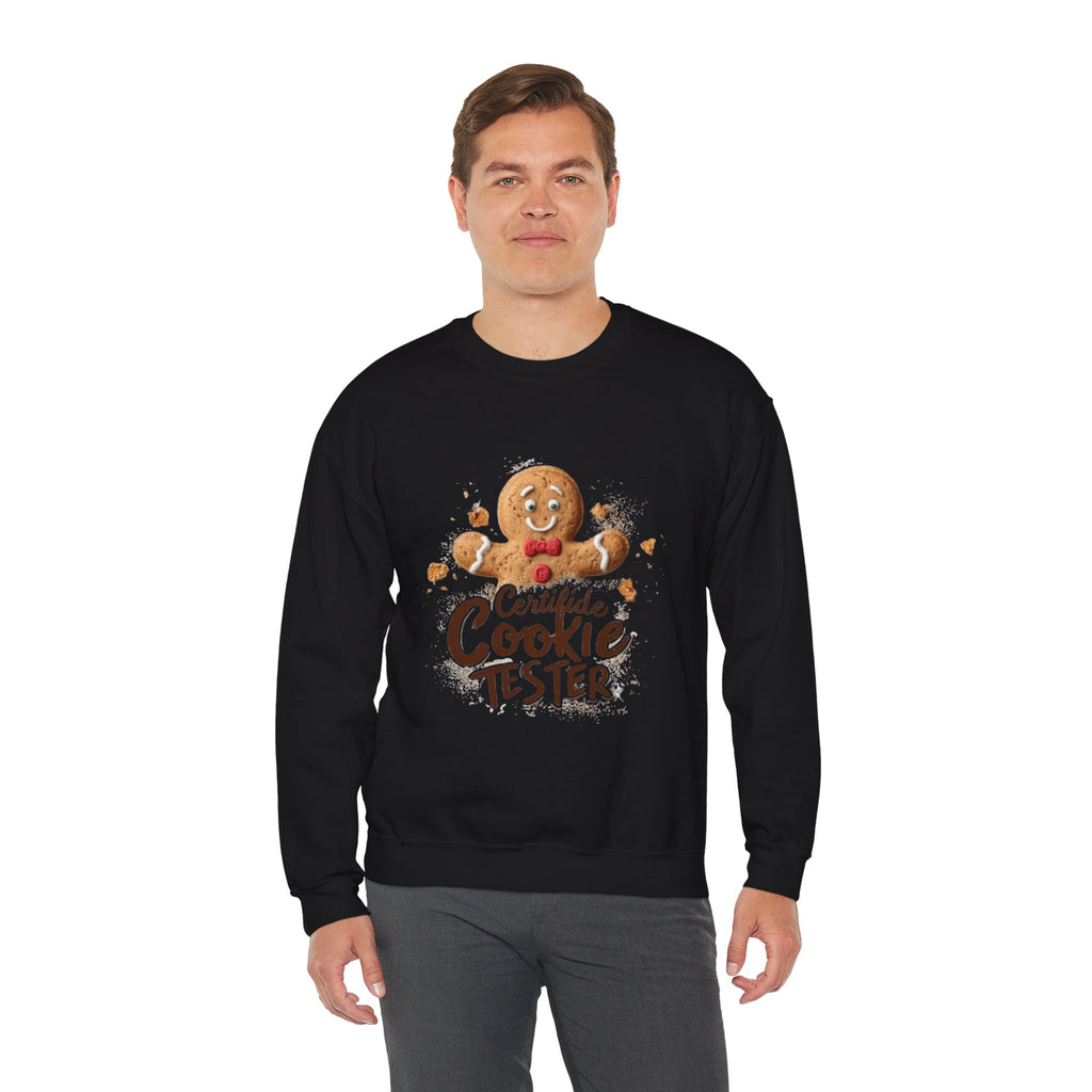 Cookie Tester Sweatshirt – "Certified Cookie Tester" Gingerbread Crewneck