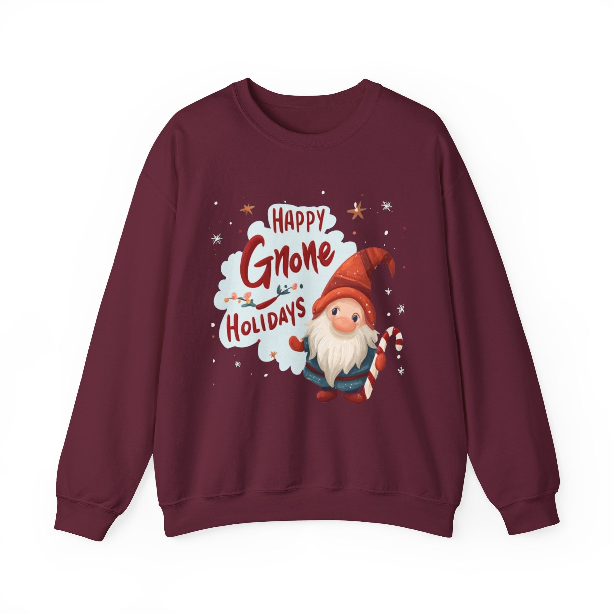 Happy Gnome Holidays Sweatshirt — Cute Christmas Gnome Holiday Crewneck