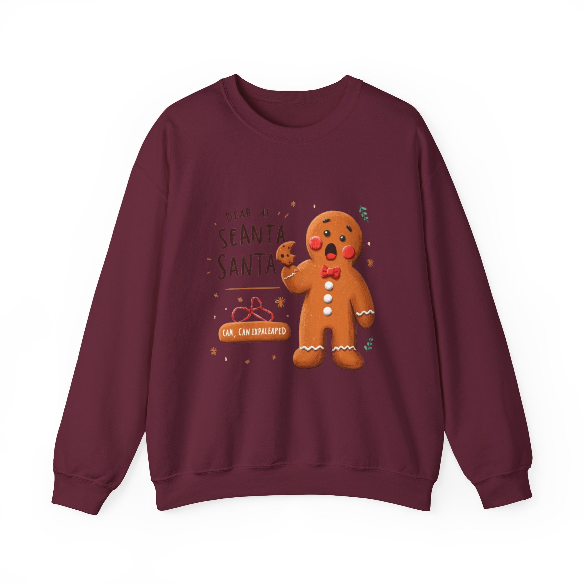 Gingerbread Cookie "Dear Santa" Crewneck Sweatshirt