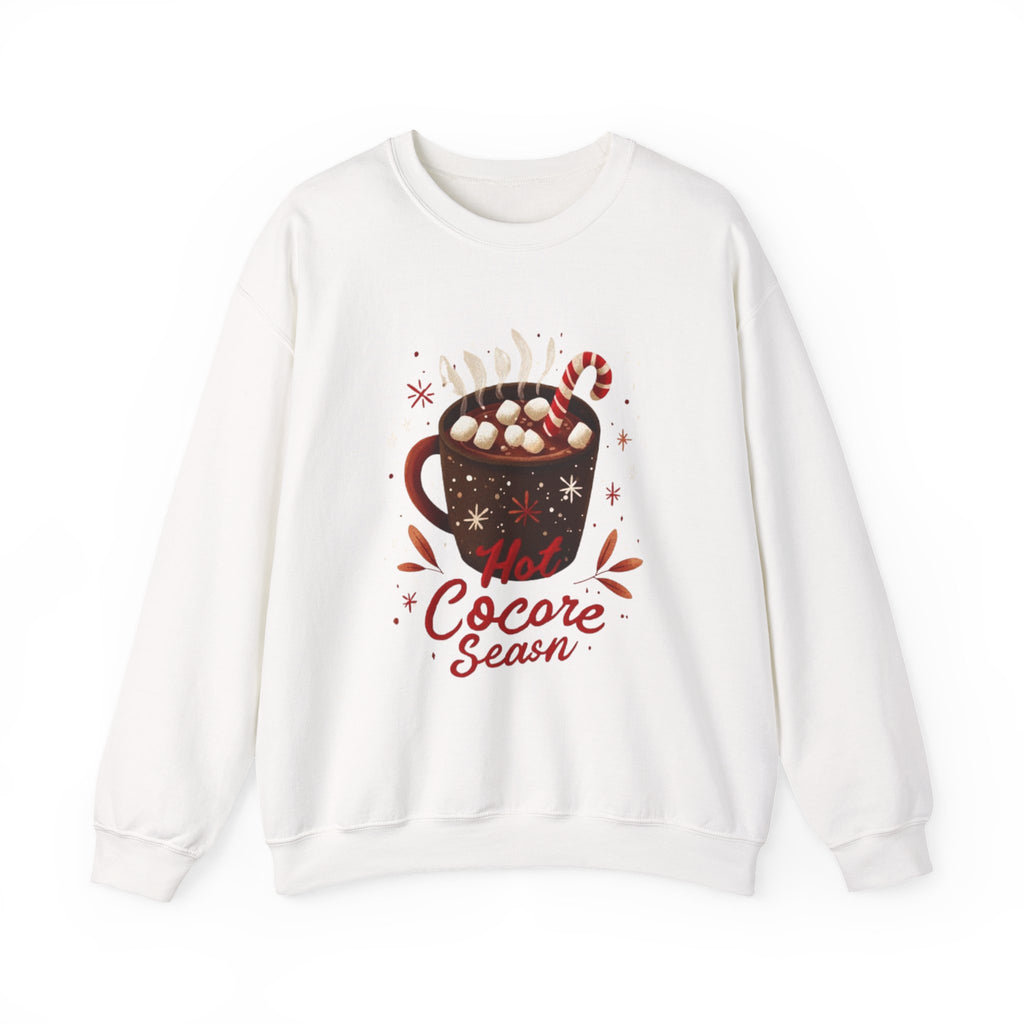 Hot Cocoa Season Sweatshirt — Cozy Winter Hot Chocolate Crewneck