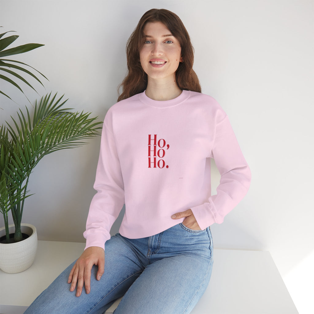 Sweatshirt — Minimal 'Ho, Ho, Ho.' Christmas Crewneck
