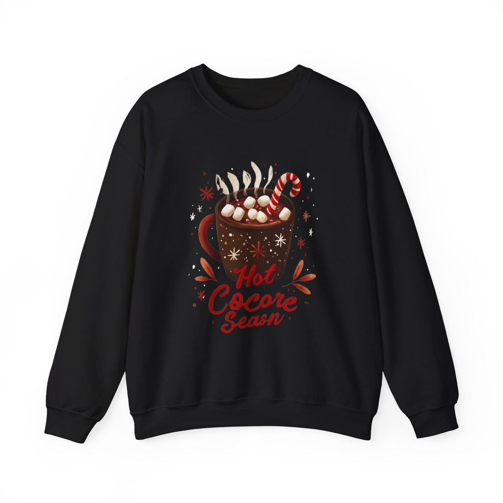 Hot Cocoa Season Sweatshirt — Cozy Winter Hot Chocolate Crewneck