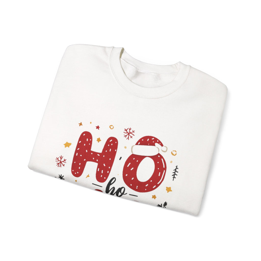 Christmas 'Ho Ho Ho' Crewneck Sweatshirt — Festive Holiday Sweater