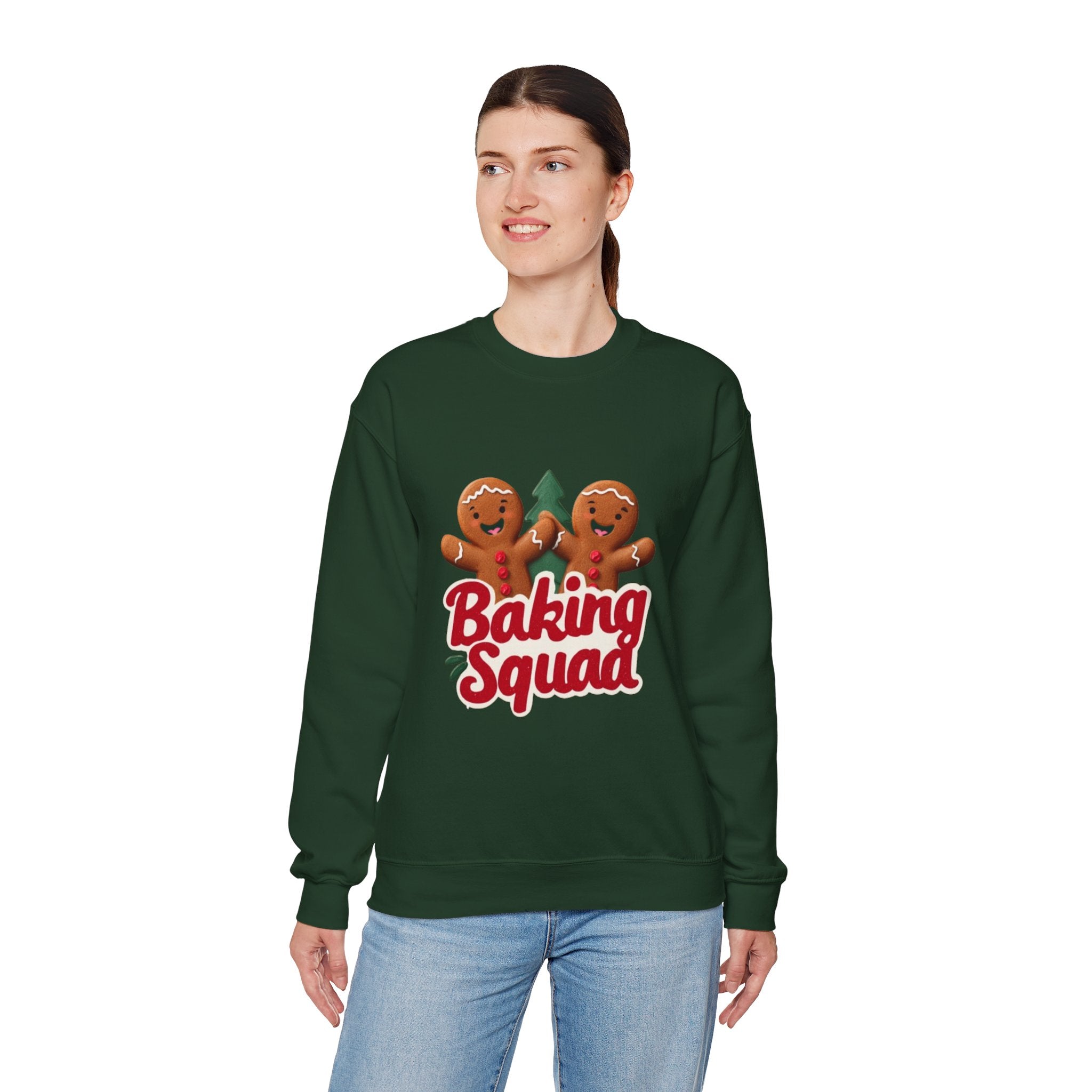 Baking Squad Sweatshirt — Cute Gingerbread Holiday Crewneck
