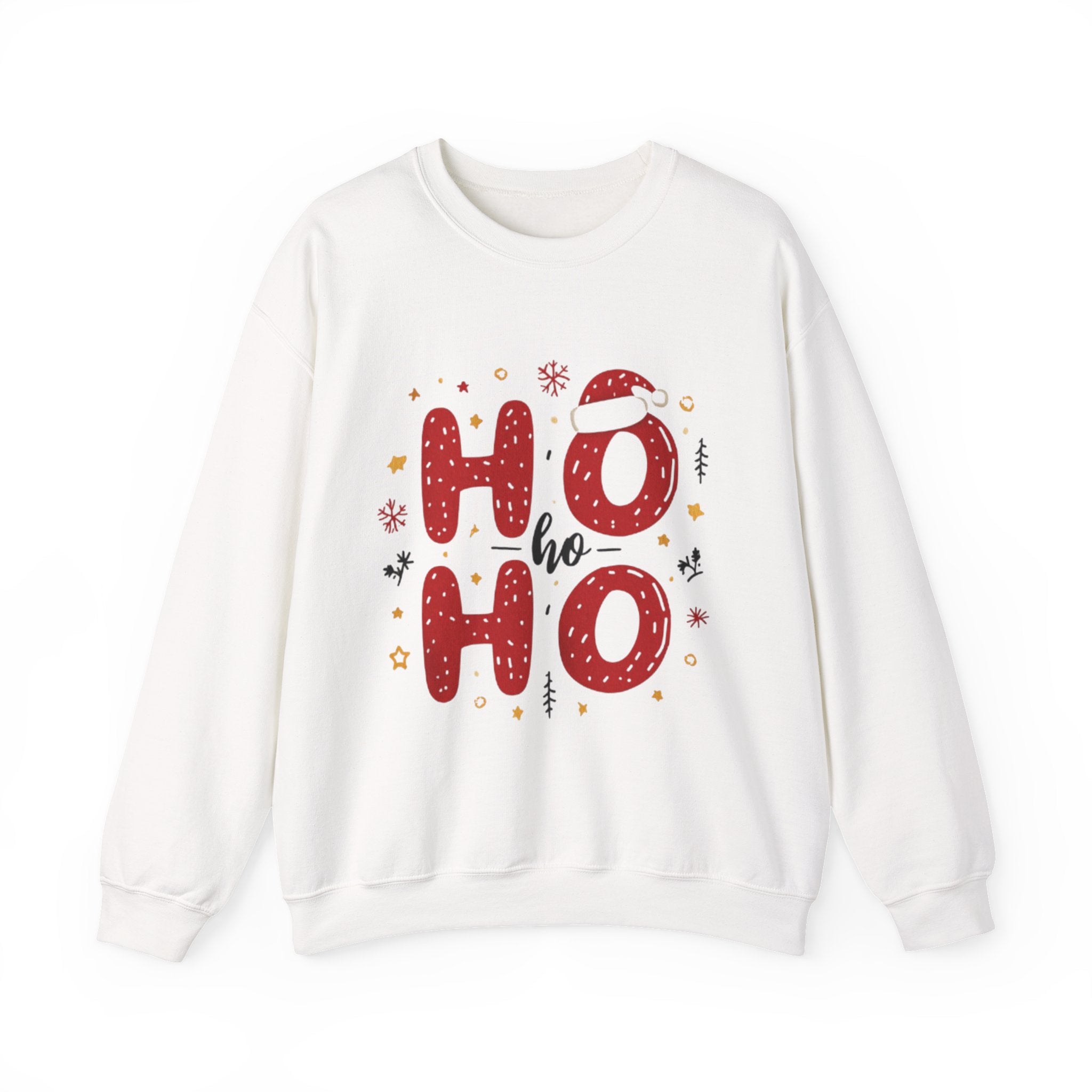Christmas 'Ho Ho Ho' Crewneck Sweatshirt — Festive Holiday Sweater