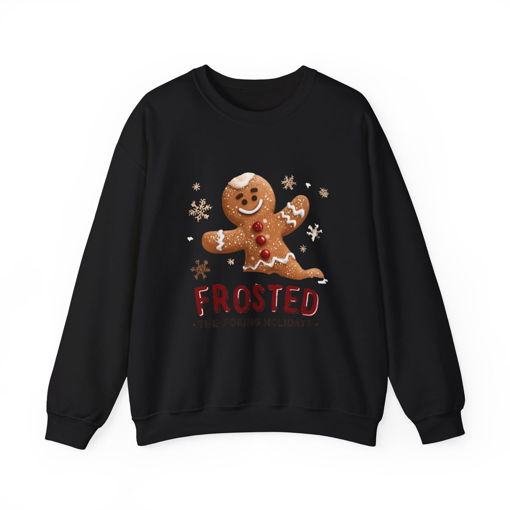 Gingerbread 'Frosted' Holiday Sweatshirt — Cute Christmas Cookie Crewneck