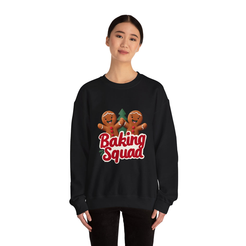 Baking Squad Sweatshirt — Cute Gingerbread Holiday Crewneck