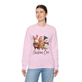 Christmas Crew Sweatshirt — Cute Gingerbread, Reindeer & Snowman Holiday Pullover