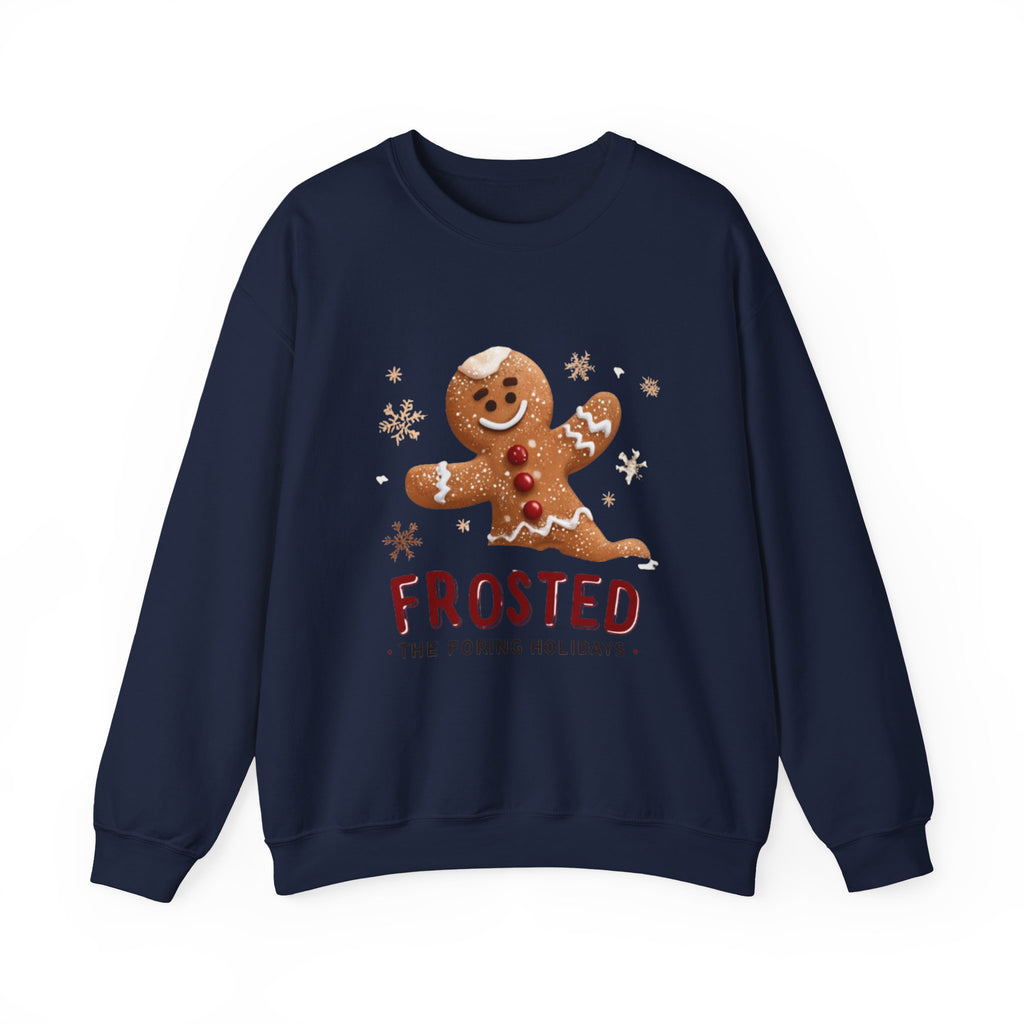 Gingerbread 'Frosted' Holiday Sweatshirt — Cute Christmas Cookie Crewneck