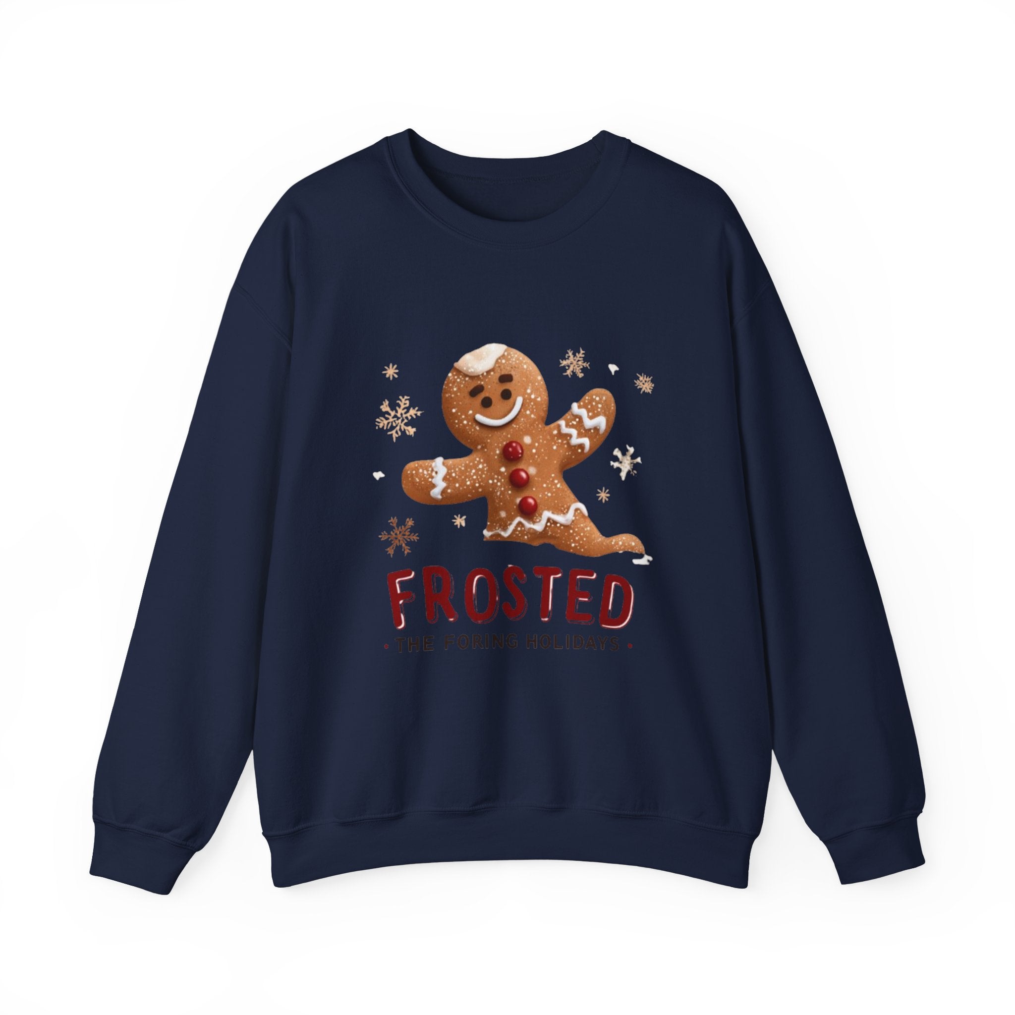 Gingerbread 'Frosted' Holiday Sweatshirt — Cute Christmas Cookie Crewneck