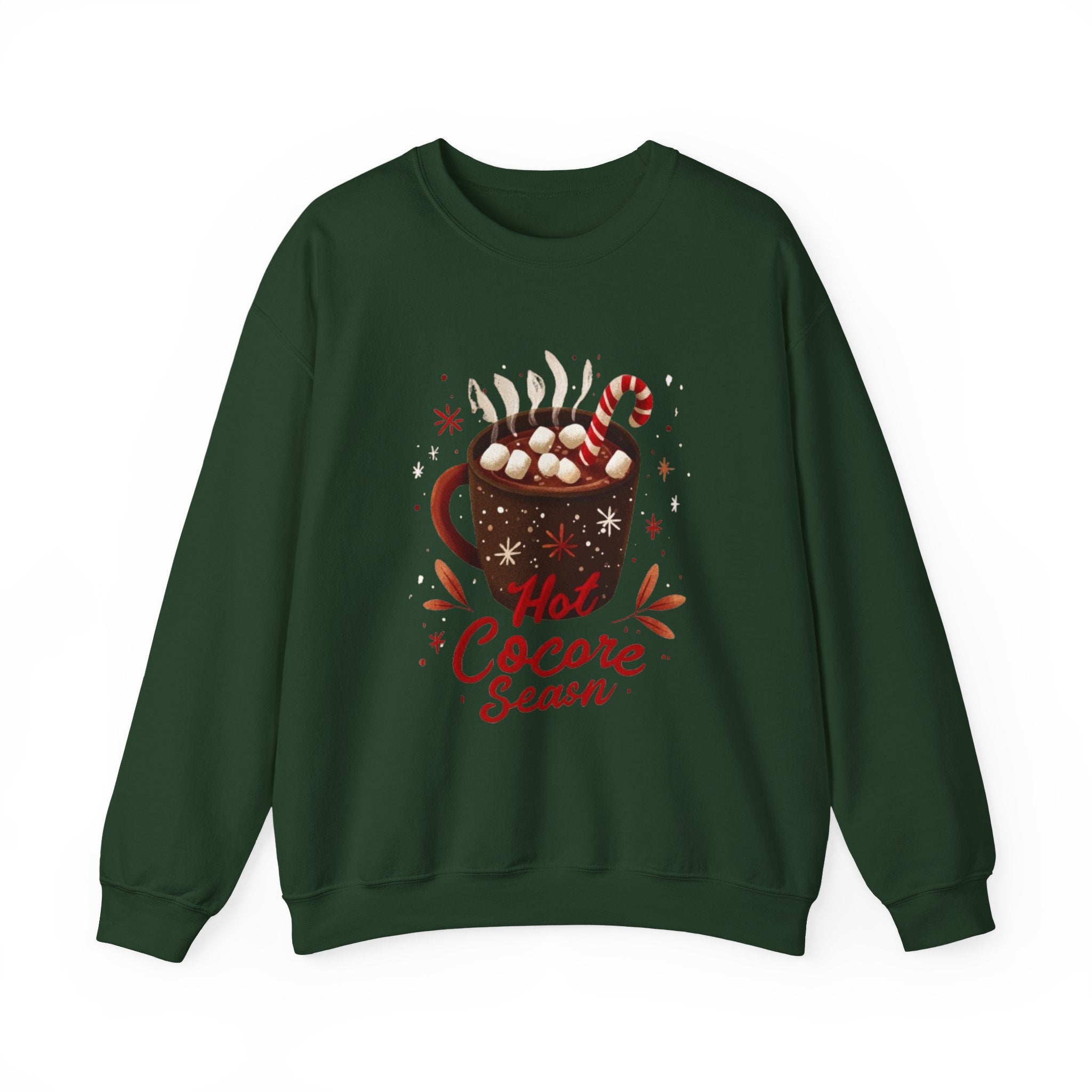 Hot Cocoa Season Sweatshirt — Cozy Winter Hot Chocolate Crewneck