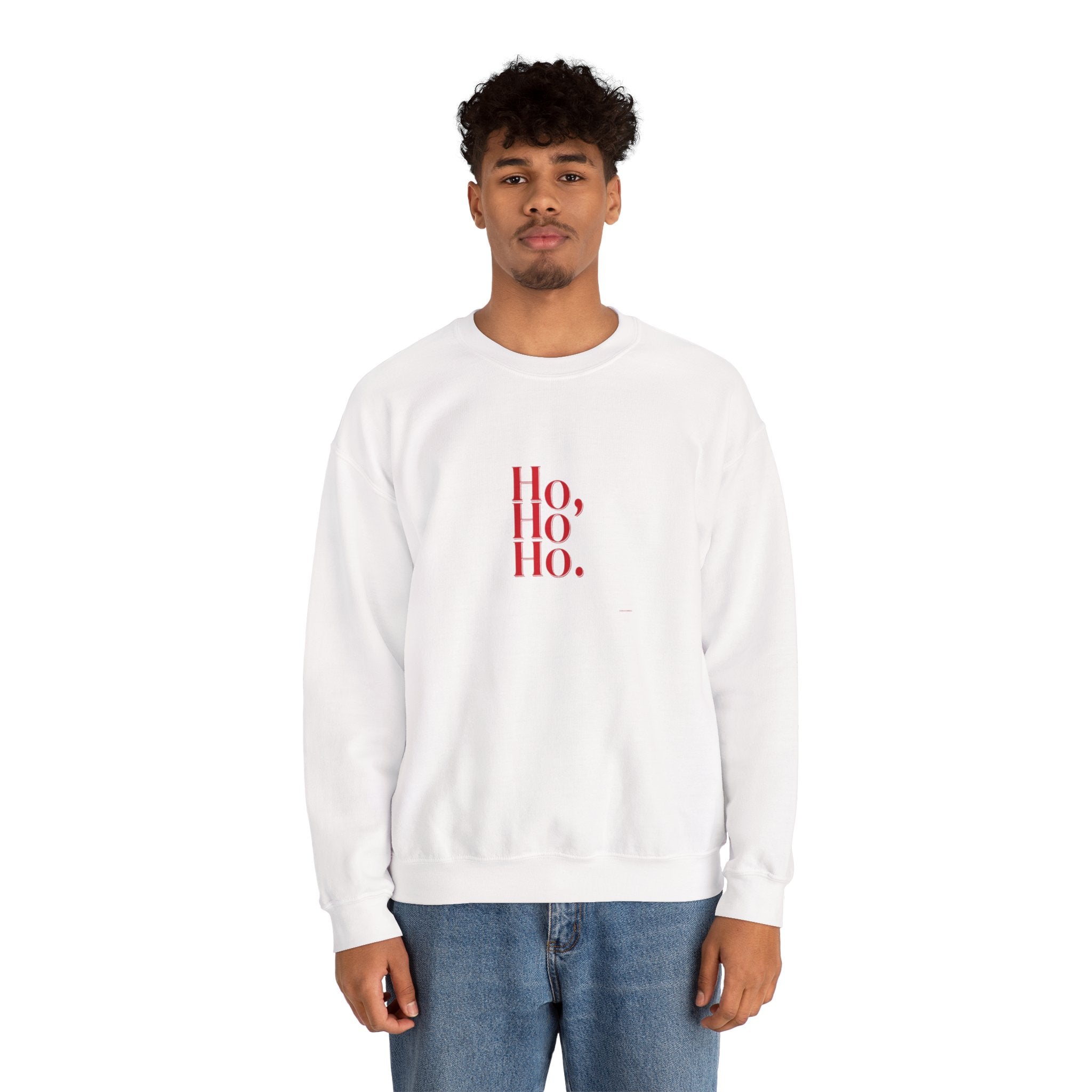 Sweatshirt — Minimal 'Ho, Ho, Ho.' Christmas Crewneck
