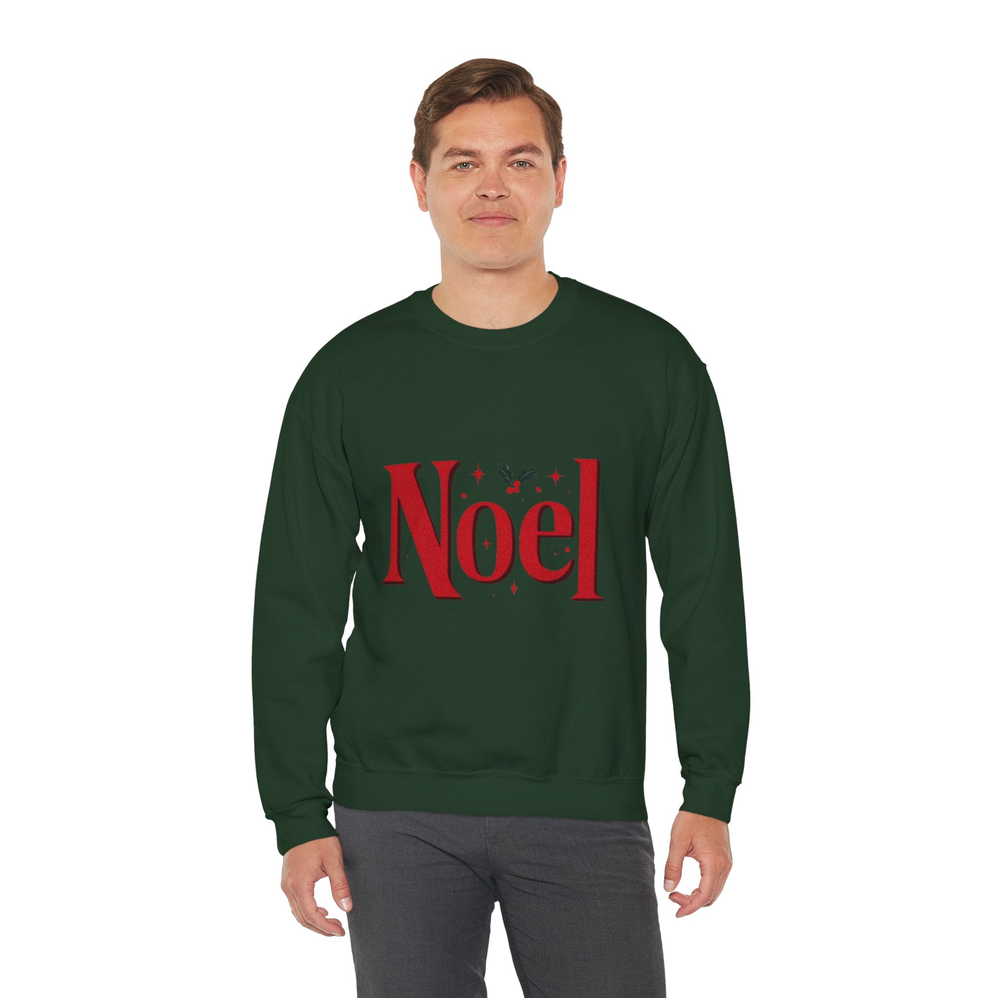Noel Christmas Sweatshirt — Festive Holly Holiday Crewneck