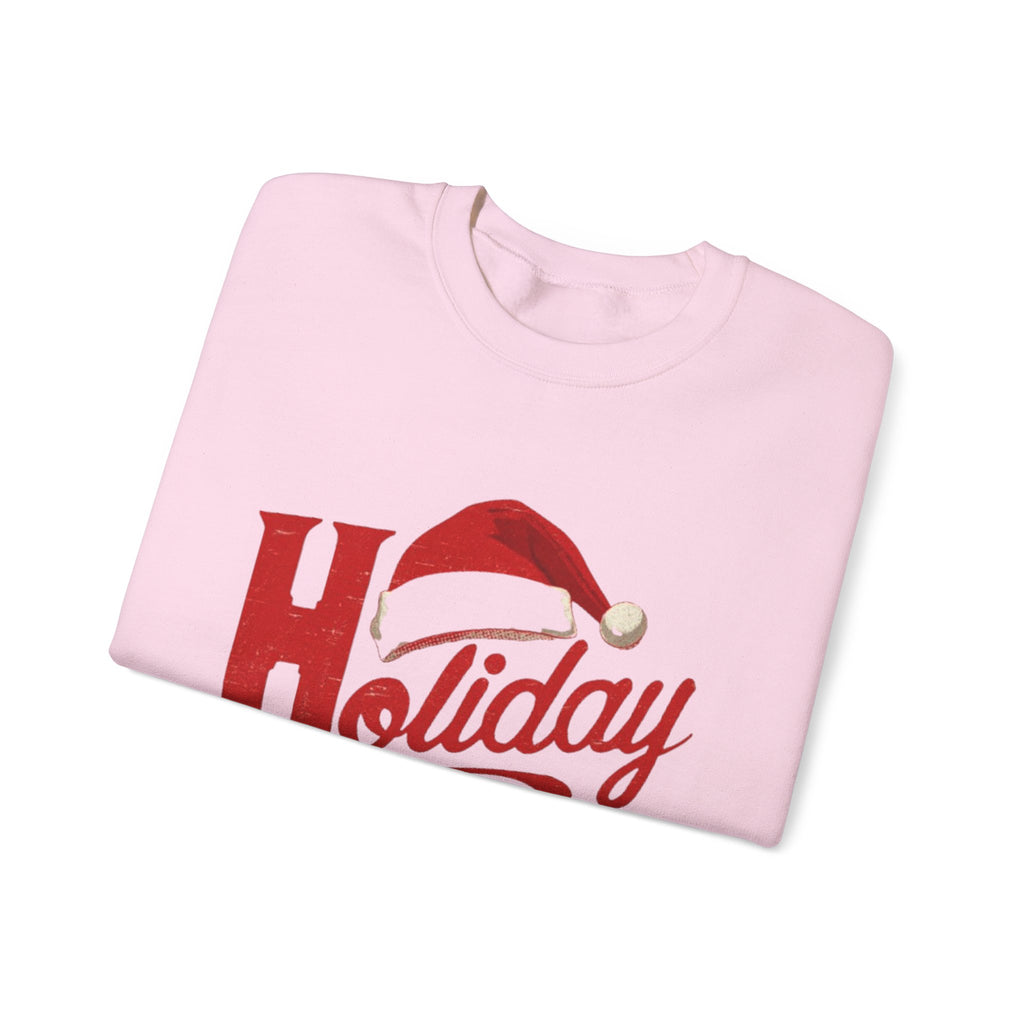 Holiday Mood Sweatshirt – Festive Santa Hat Christmas Crewneck