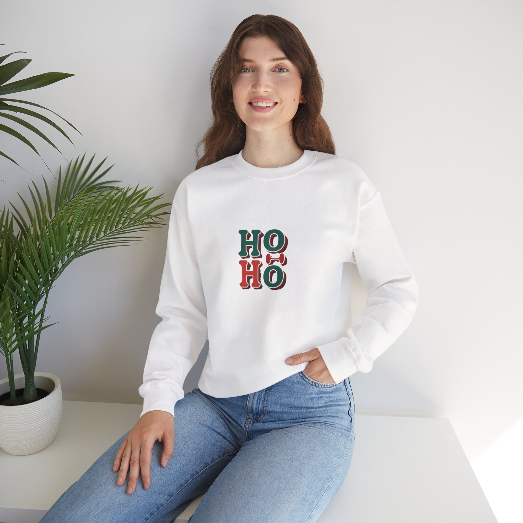 Ho Ho Christmas Sweatshirt — Festive Holiday Crewneck
