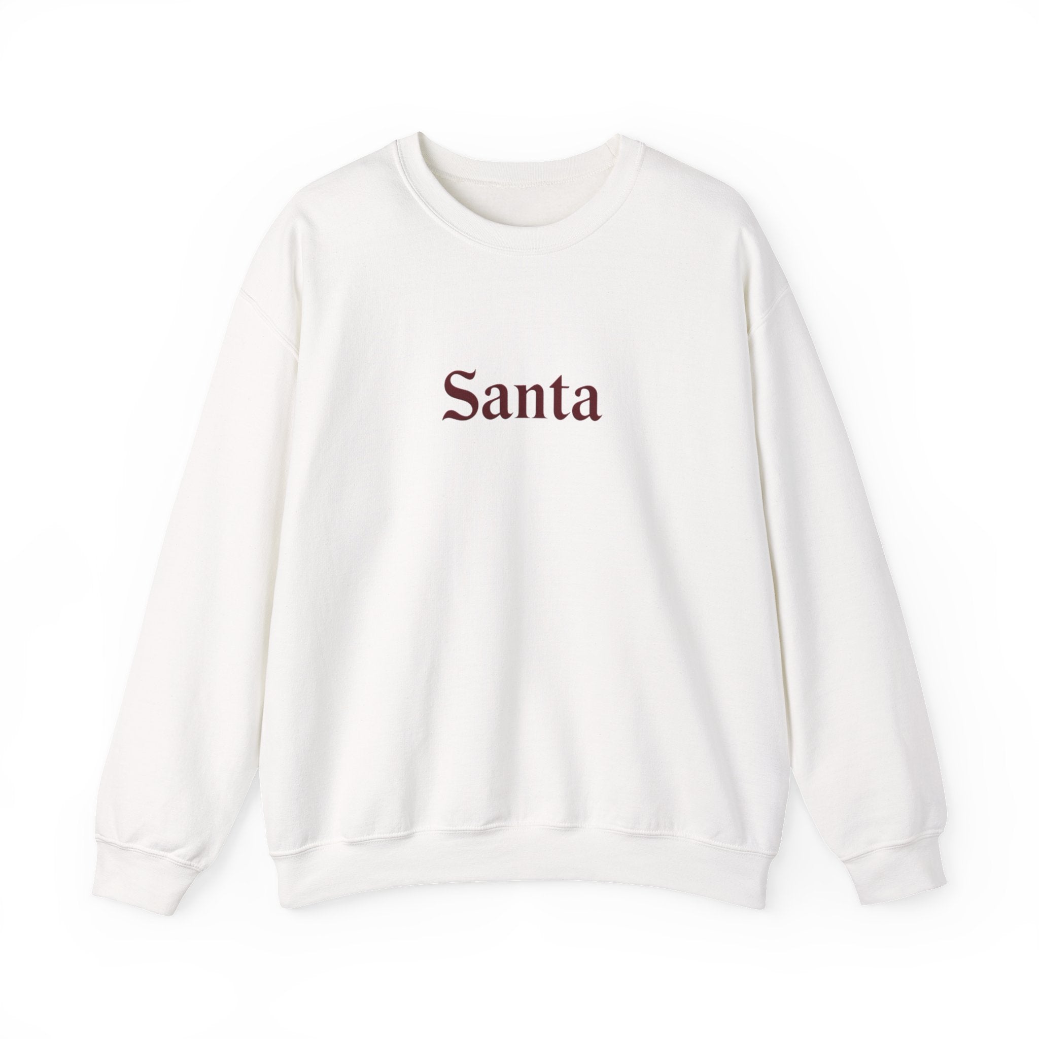 Santa Crewneck Sweatshirt — Minimal Christmas Holiday Pullover