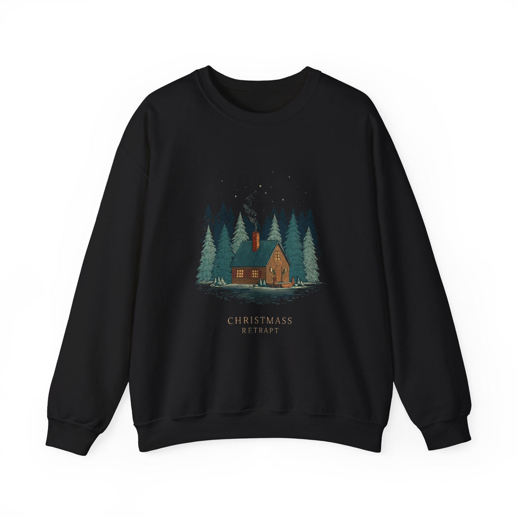 Cabin in the Pines Sweatshirt — 'Christmas at Home' Cozy Holiday Crewneck