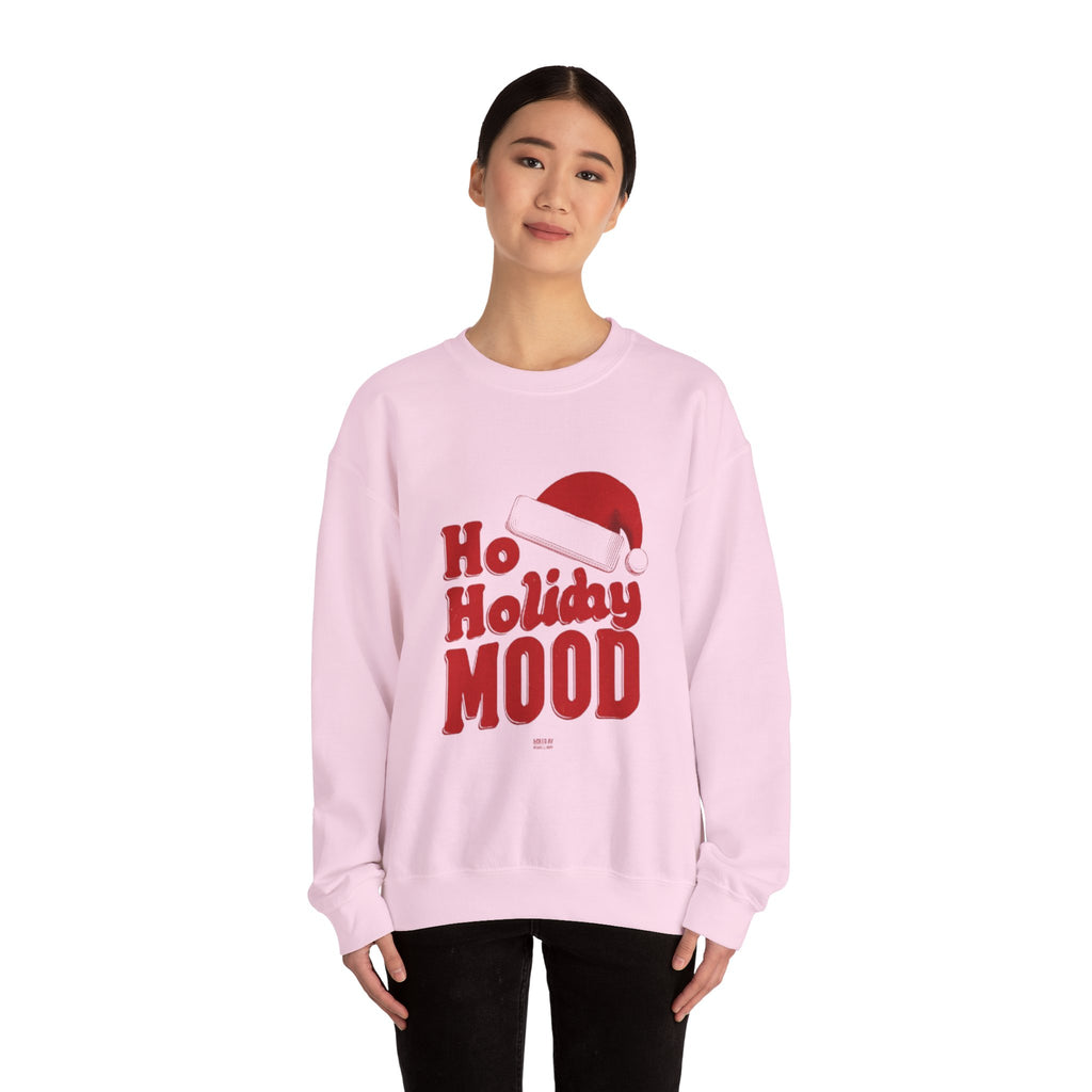 Holiday Mood Sweatshirt — 'Ho Holiday Mood' Christmas Crewneck