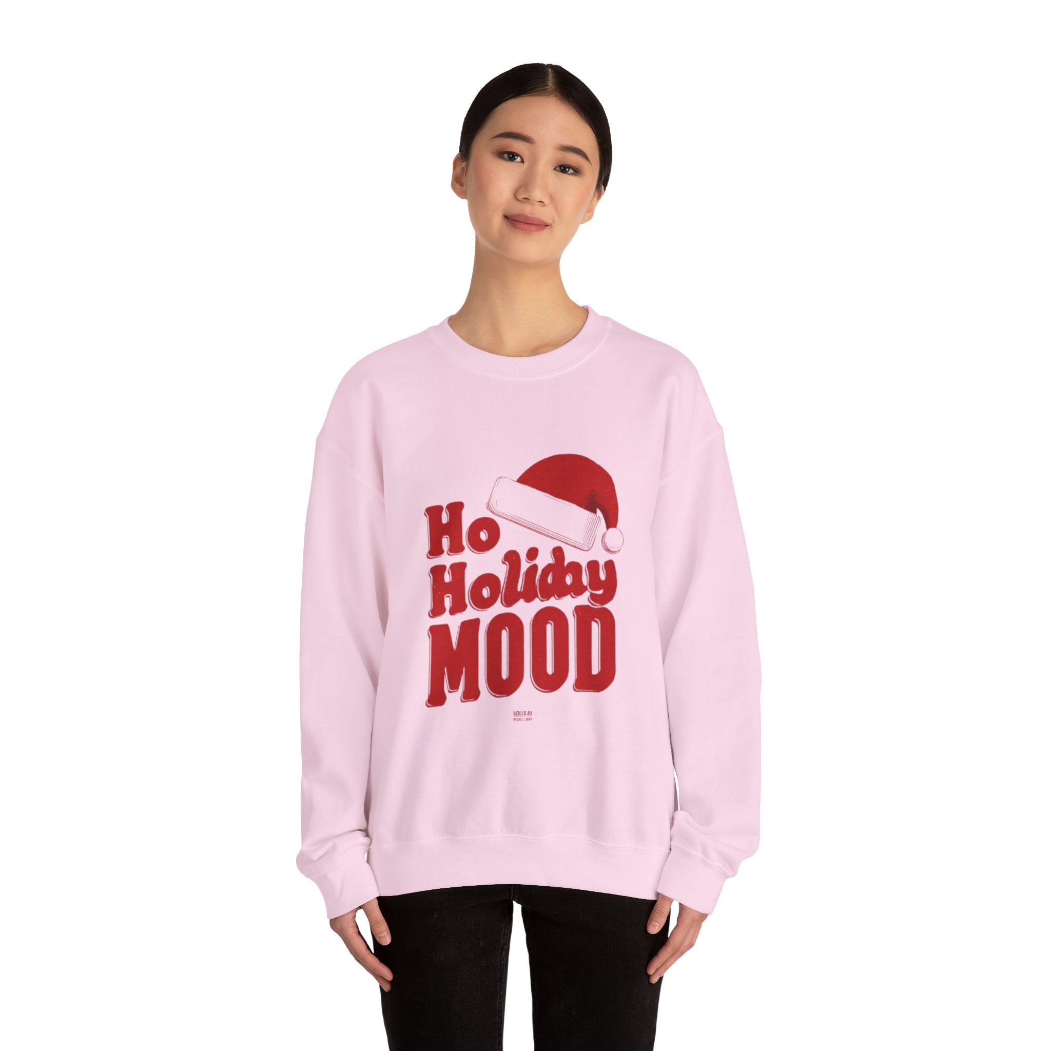 Holiday Mood Sweatshirt — 'Ho Holiday Mood' Christmas Crewneck