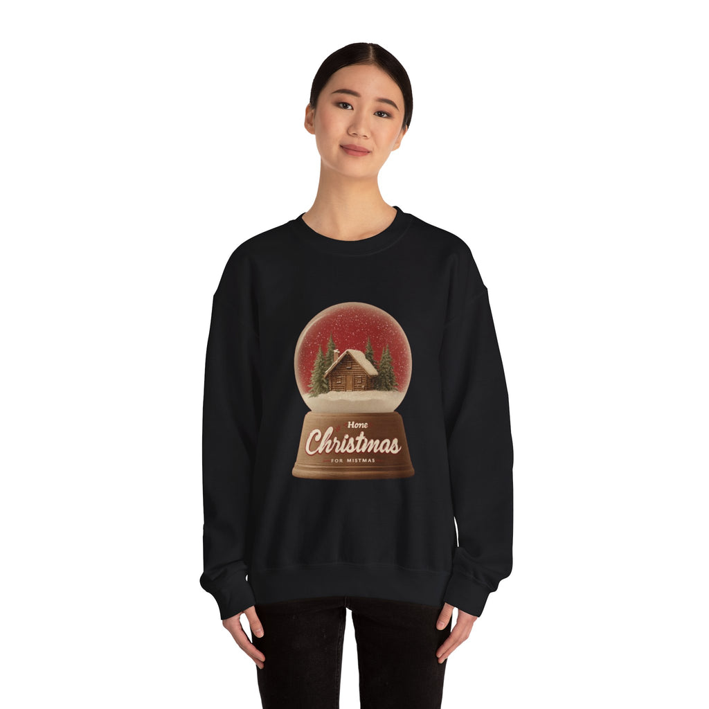 Christmas Snow Globe Crewneck Sweatshirt — “Home for Christmas” Holiday Sweatshirt