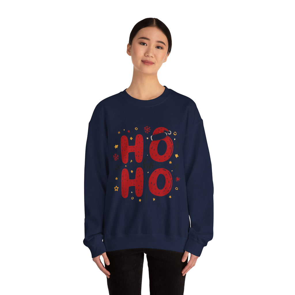 Christmas 'Ho Ho Ho' Crewneck Sweatshirt — Festive Holiday Sweater
