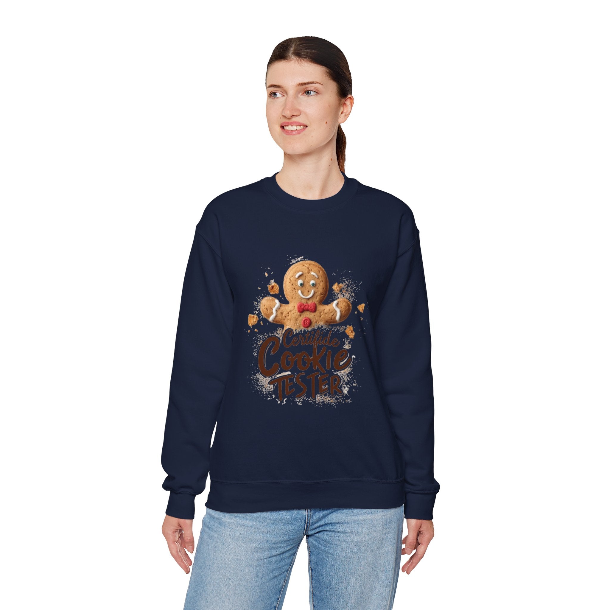 Cookie Tester Sweatshirt – "Certified Cookie Tester" Gingerbread Crewneck