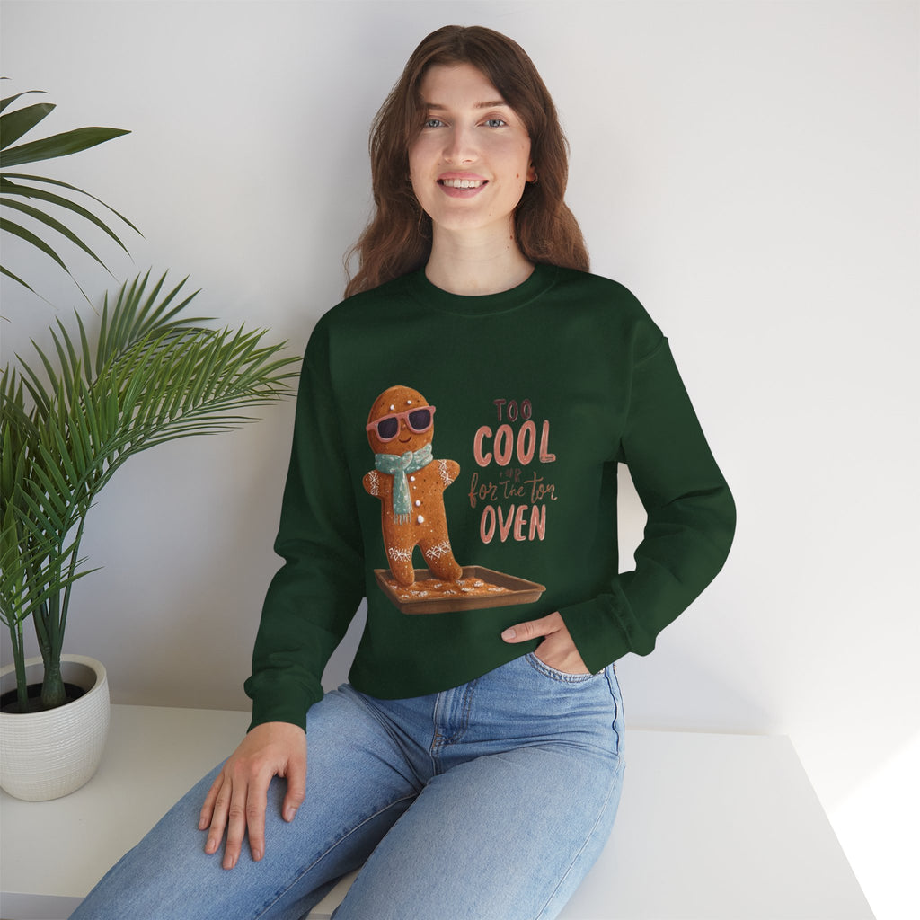 Sweatshirt - 'Too Cool for the Oven' Gingerbread Crewneck