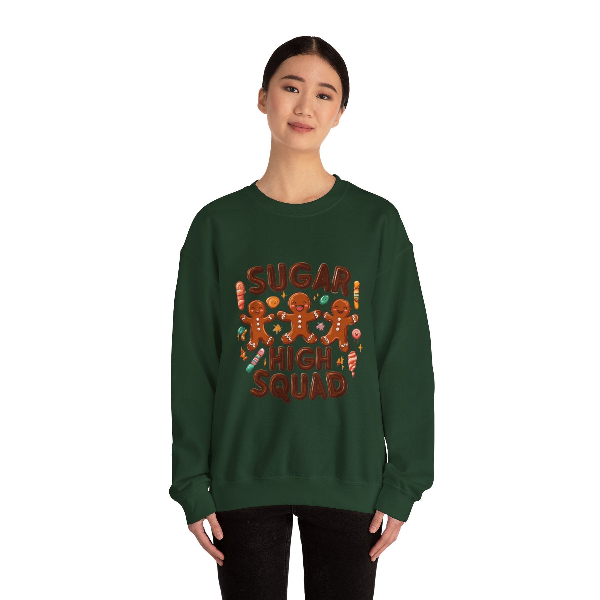 Sugar High Squad Sweatshirt — Cute Gingerbread Holiday Crewneck