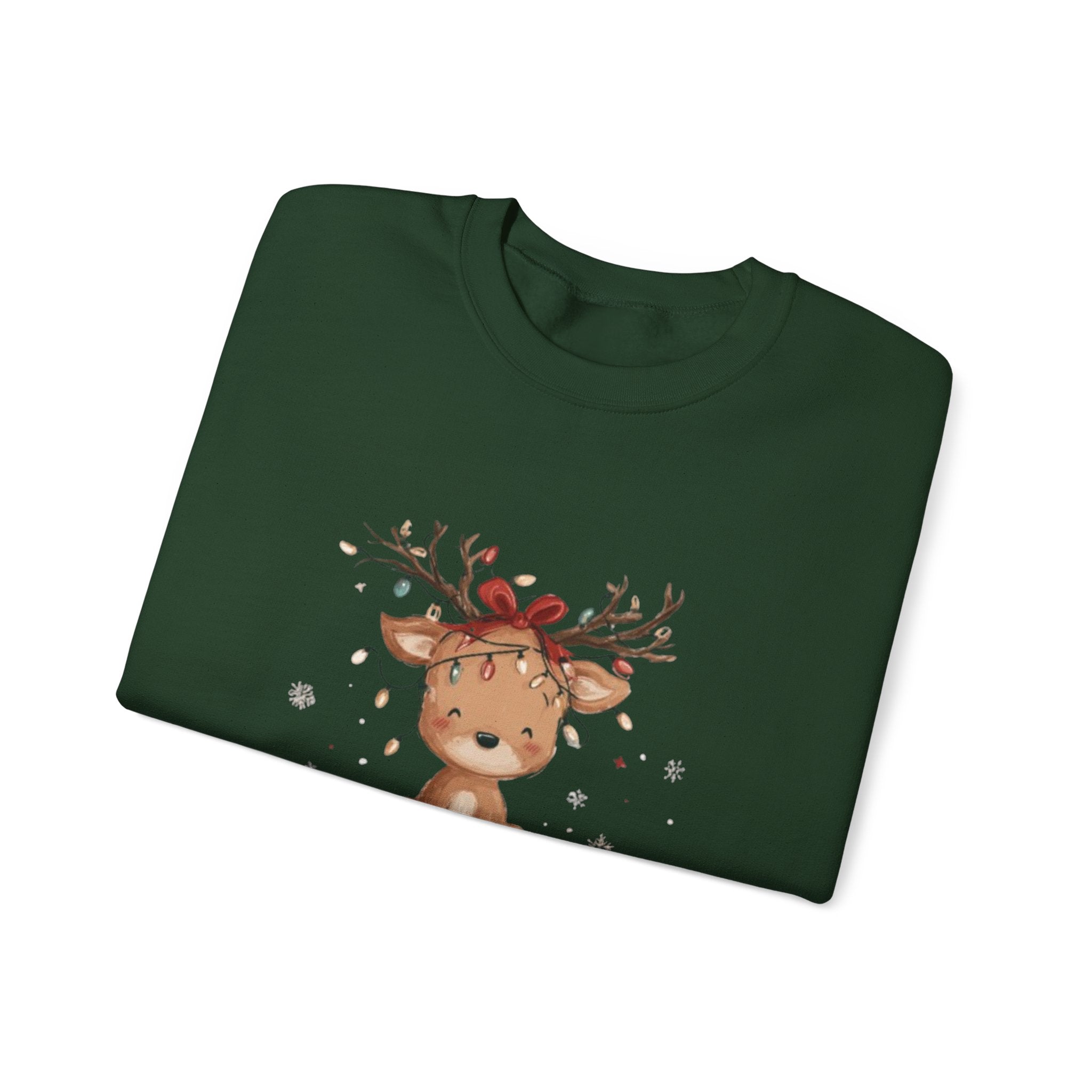 Mommy Reindeer Sweatshirt — Cute Woodland Mama Holiday Crewneck