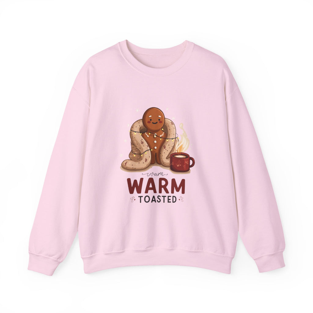 Warm & Toasted Crewneck Sweatshirt — Cozy Gingerbread, Hot Cocoa Holiday Sweater