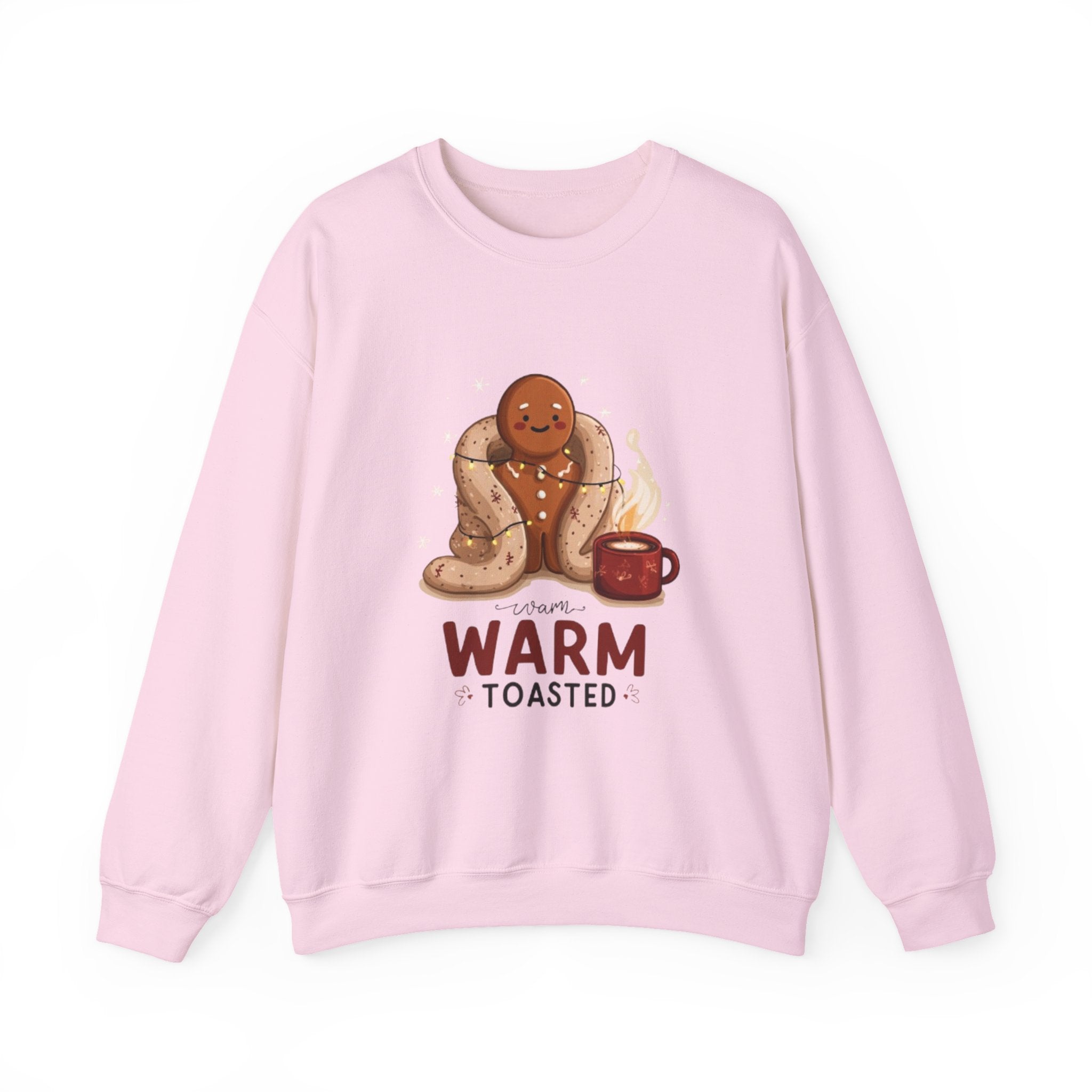 Warm & Toasted Crewneck Sweatshirt — Cozy Gingerbread, Hot Cocoa Holiday Sweater