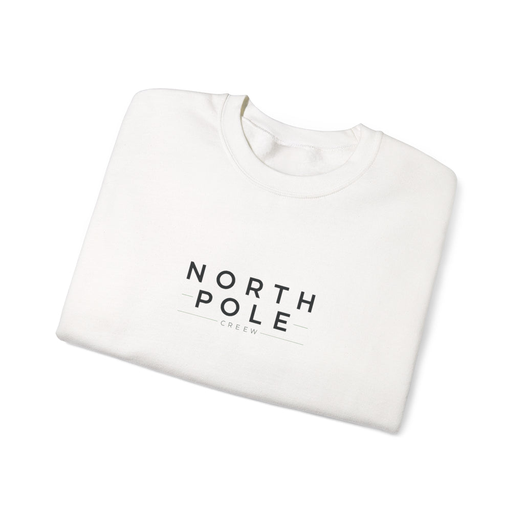 North Pole Crewneck Sweatshirt — Minimal Holiday Graphic Pullover