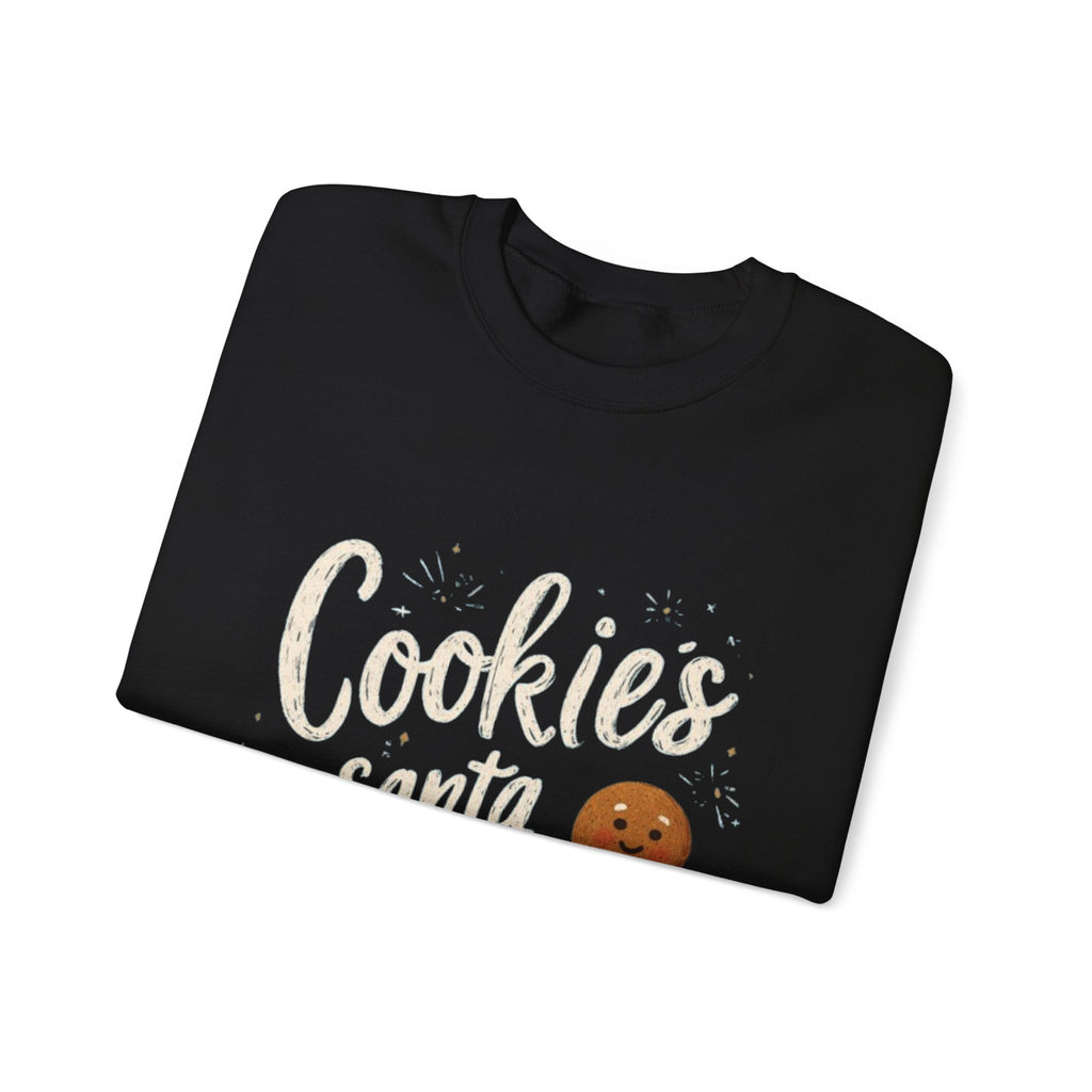 Cookies for Santa Sweatshirt — Christmas Gingerbread Holiday Crewneck