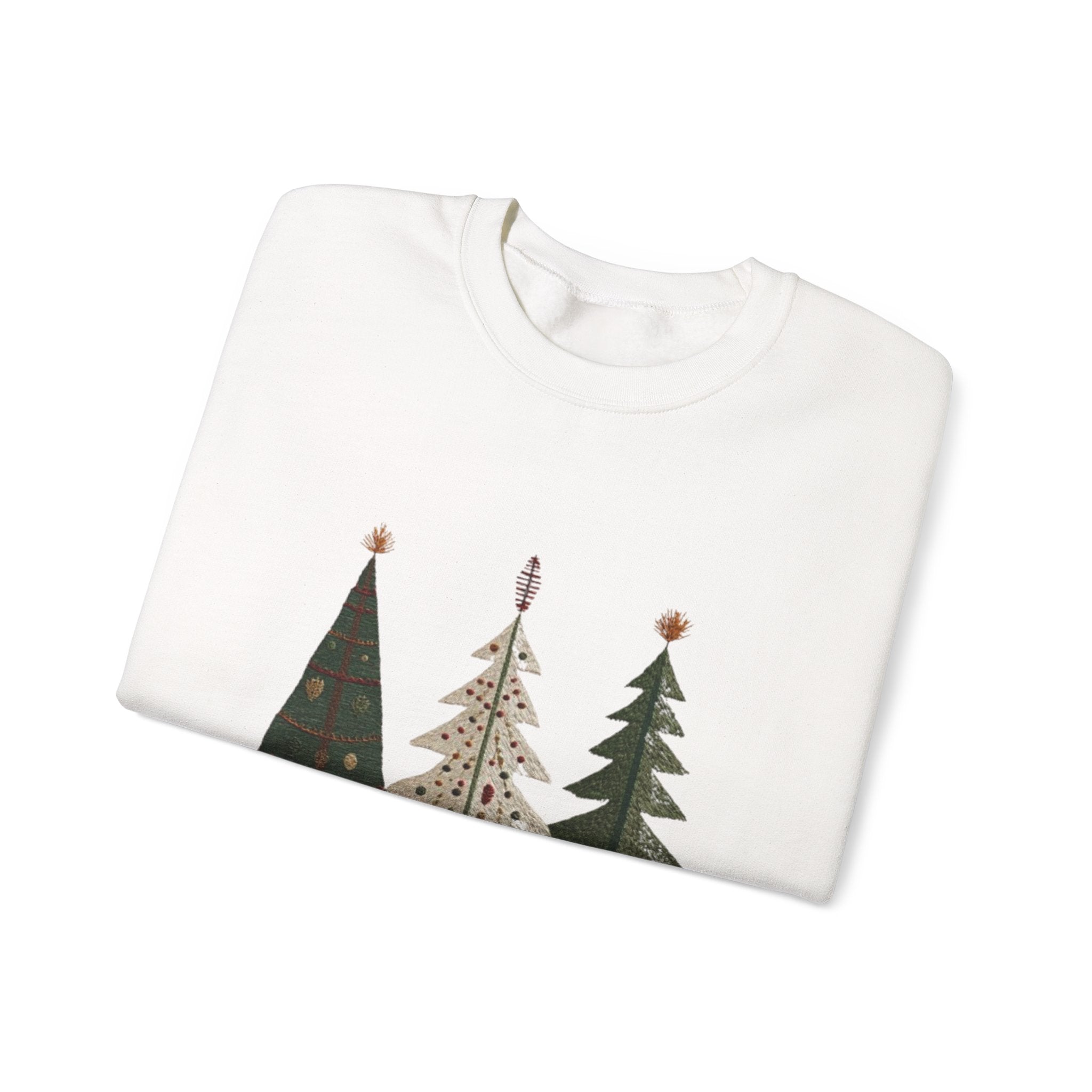 Christmas Tree Trio Sweatshirt – Joy to My Soul Holiday Crewneck