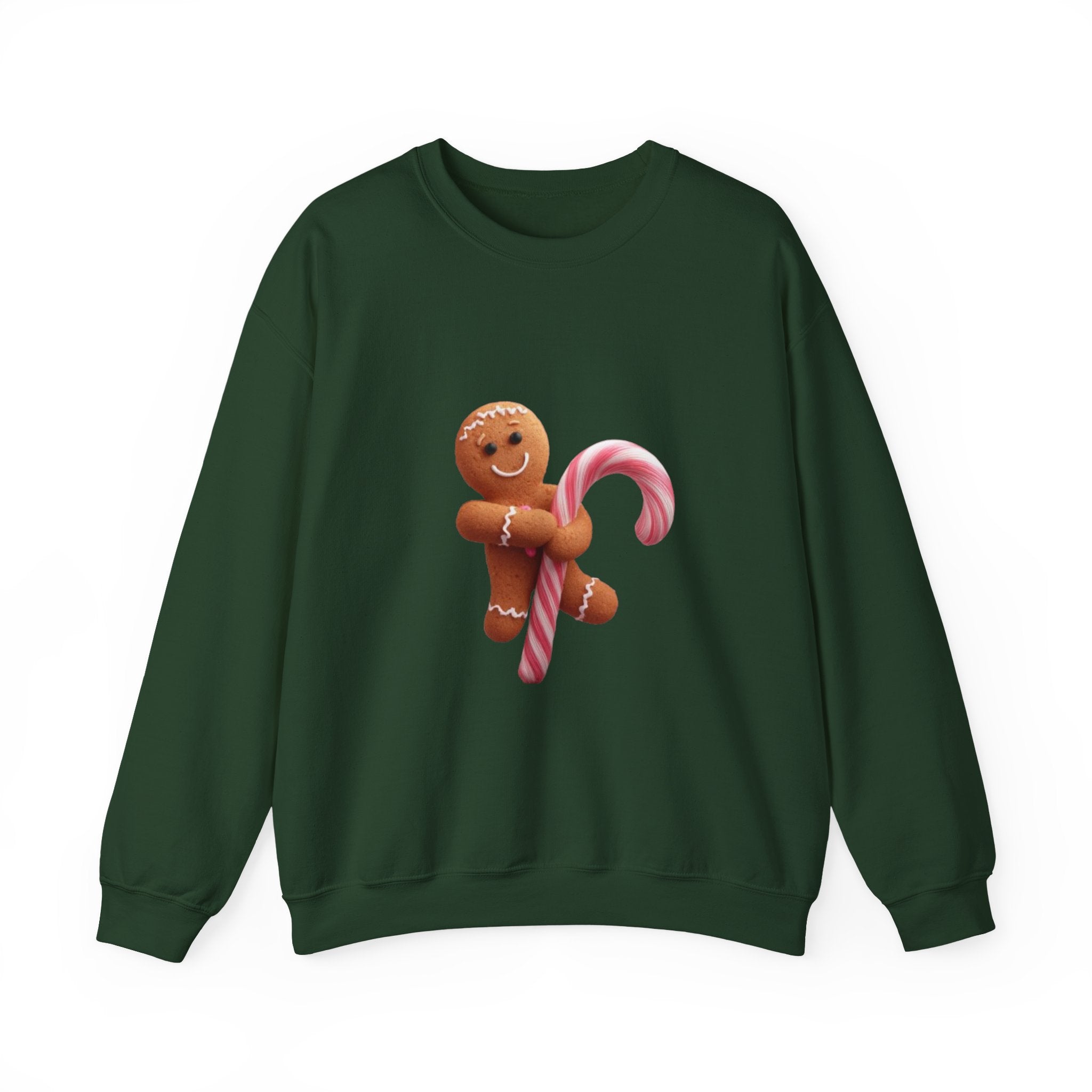 Gingerbread Candy Cane Crewneck Sweatshirt