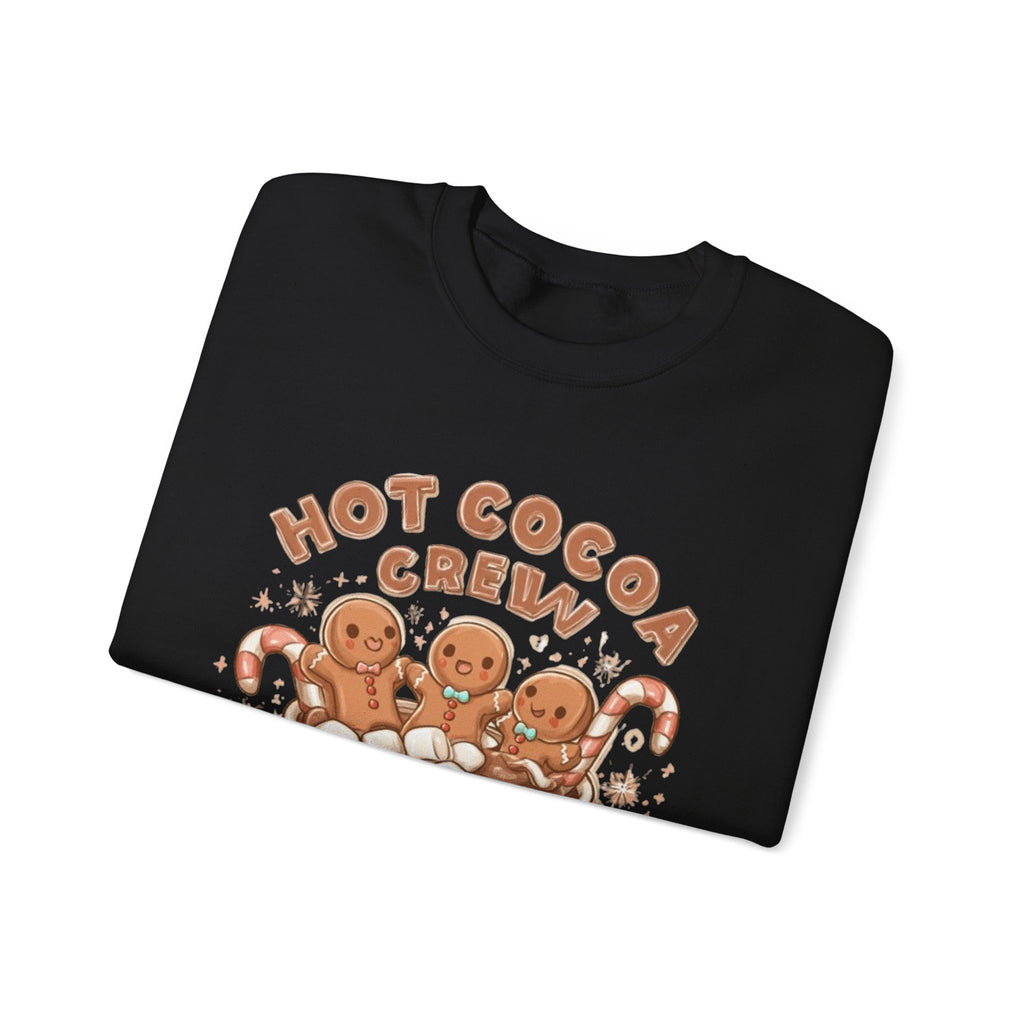 Hot Cocoa Crew Sweatshirt — Cute Gingerbread Mug Holiday Pullover