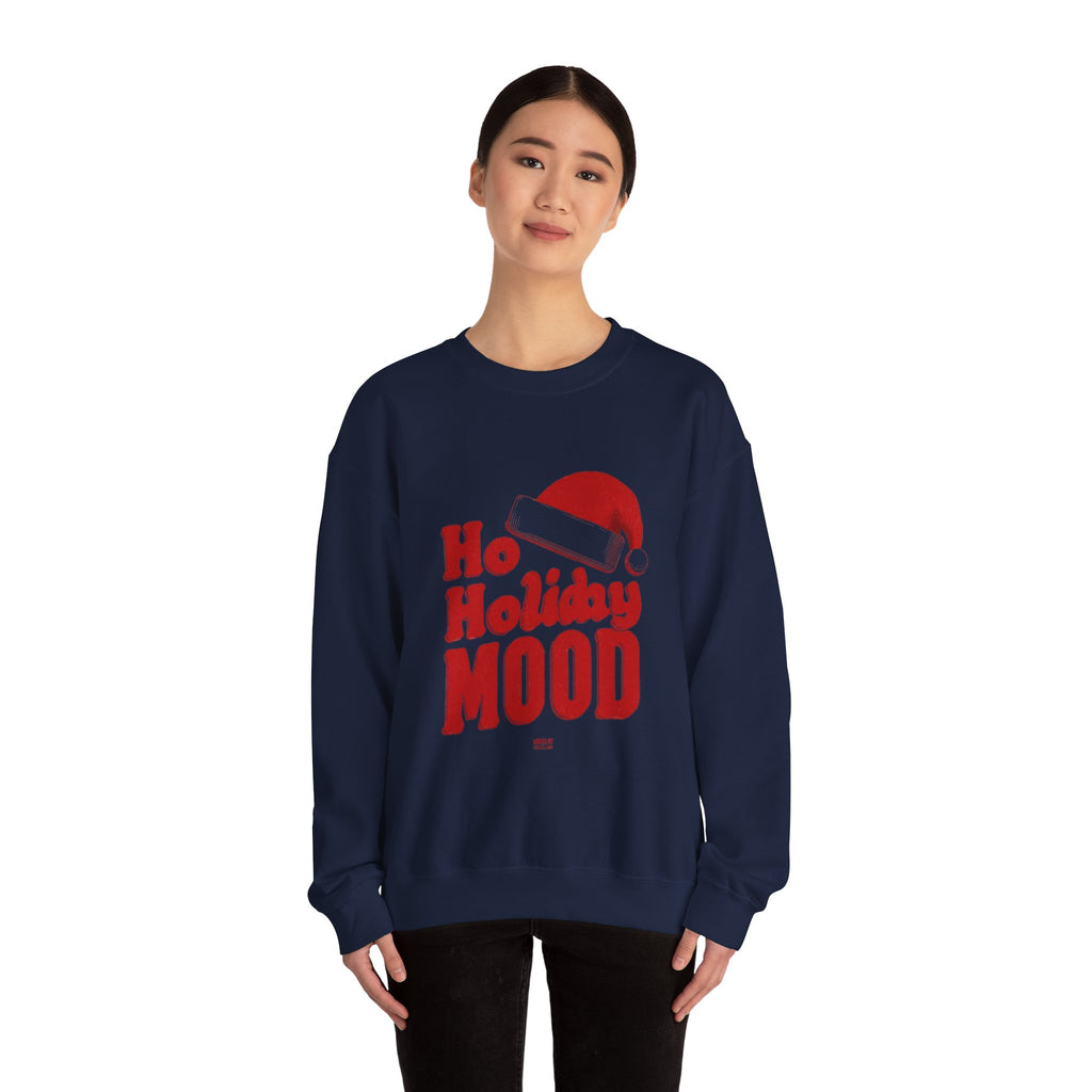 Holiday Mood Sweatshirt — 'Ho Holiday Mood' Christmas Crewneck