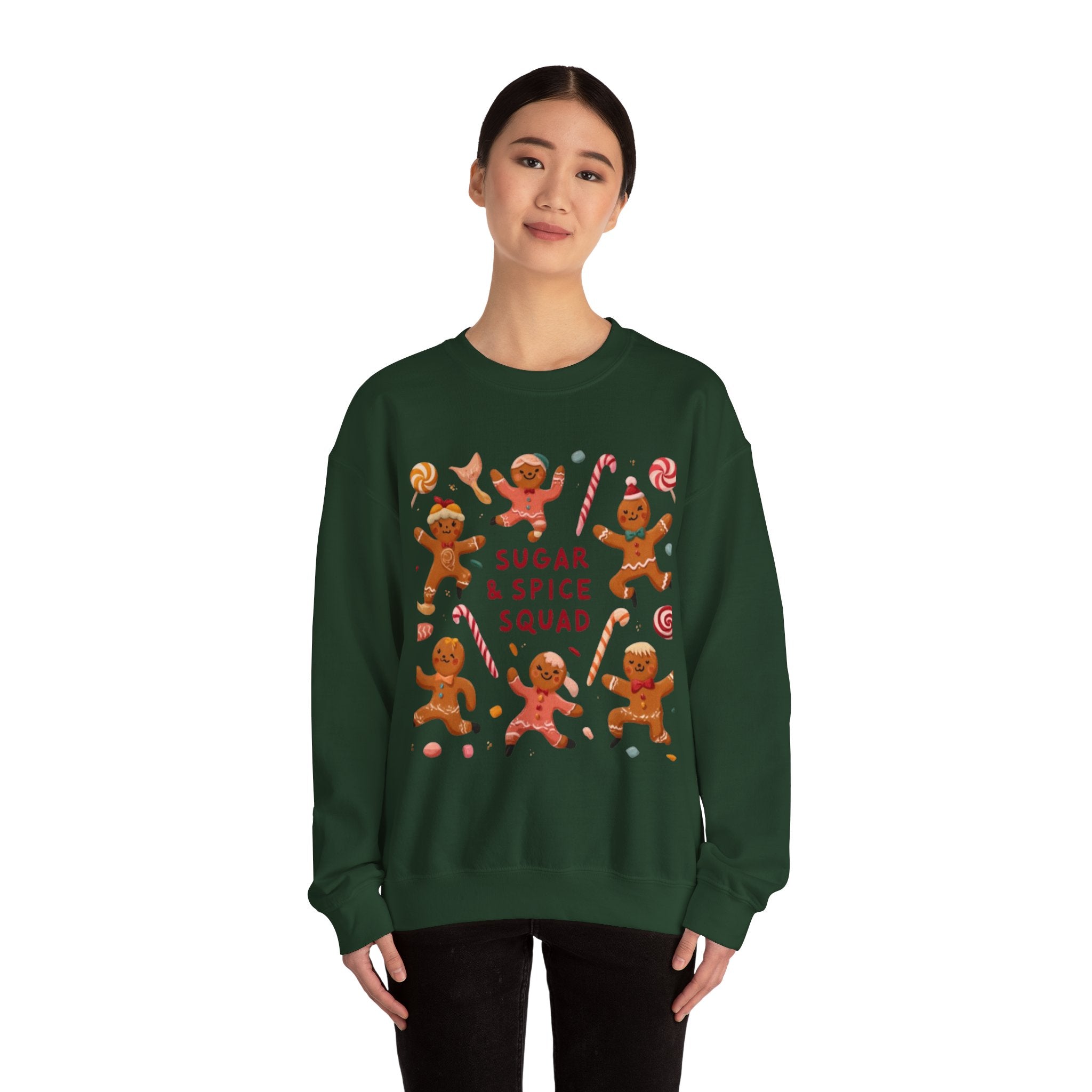 Sugar & Spice Squad Sweatshirt — Gingerbread Holiday Crewneck