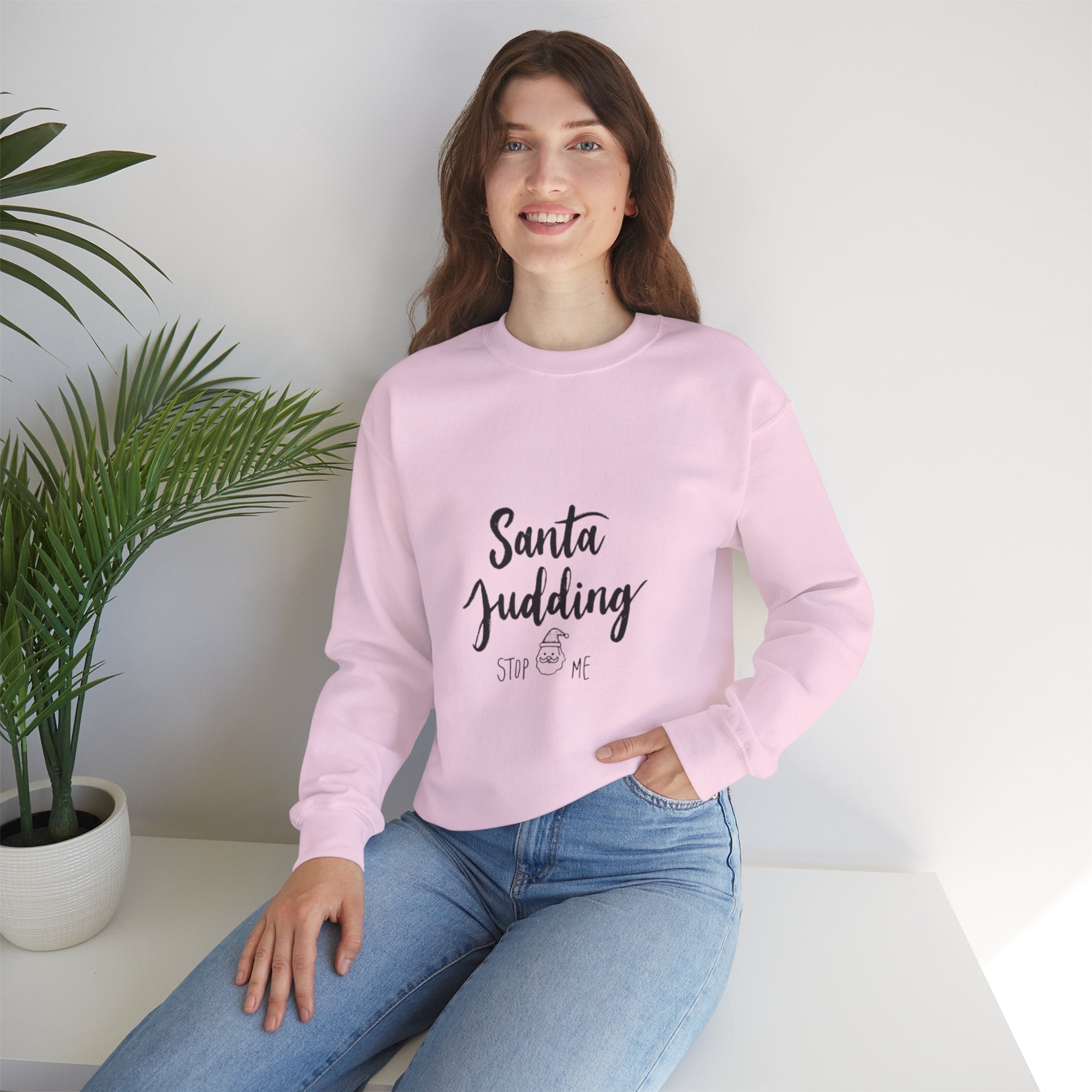 Sweatshirt - “Santa Judging” Funny Christmas Crewneck Holiday Sweatshirt