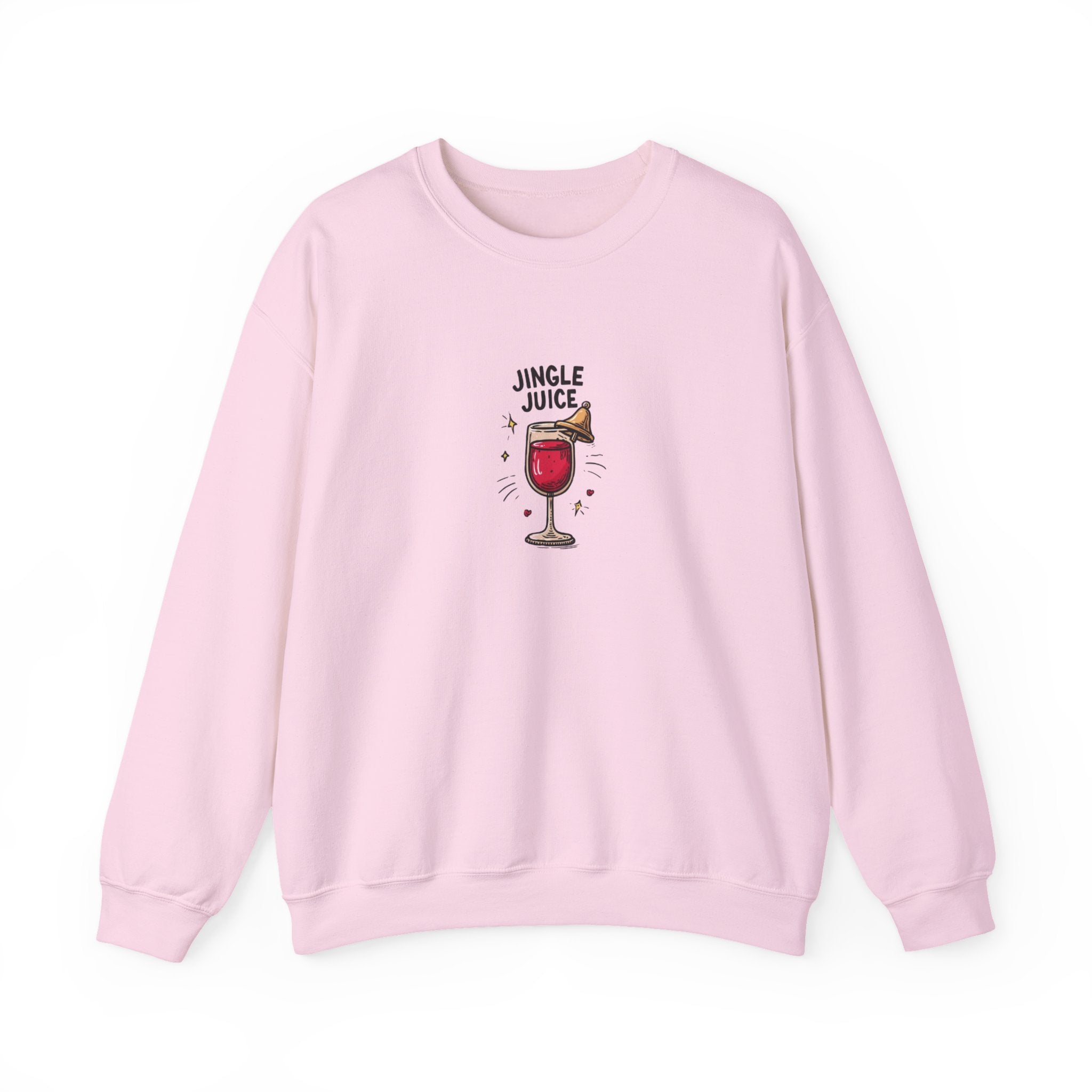 Crewneck Sweatshirt – "Jingle Juice" Wine Glass Holiday Graphic