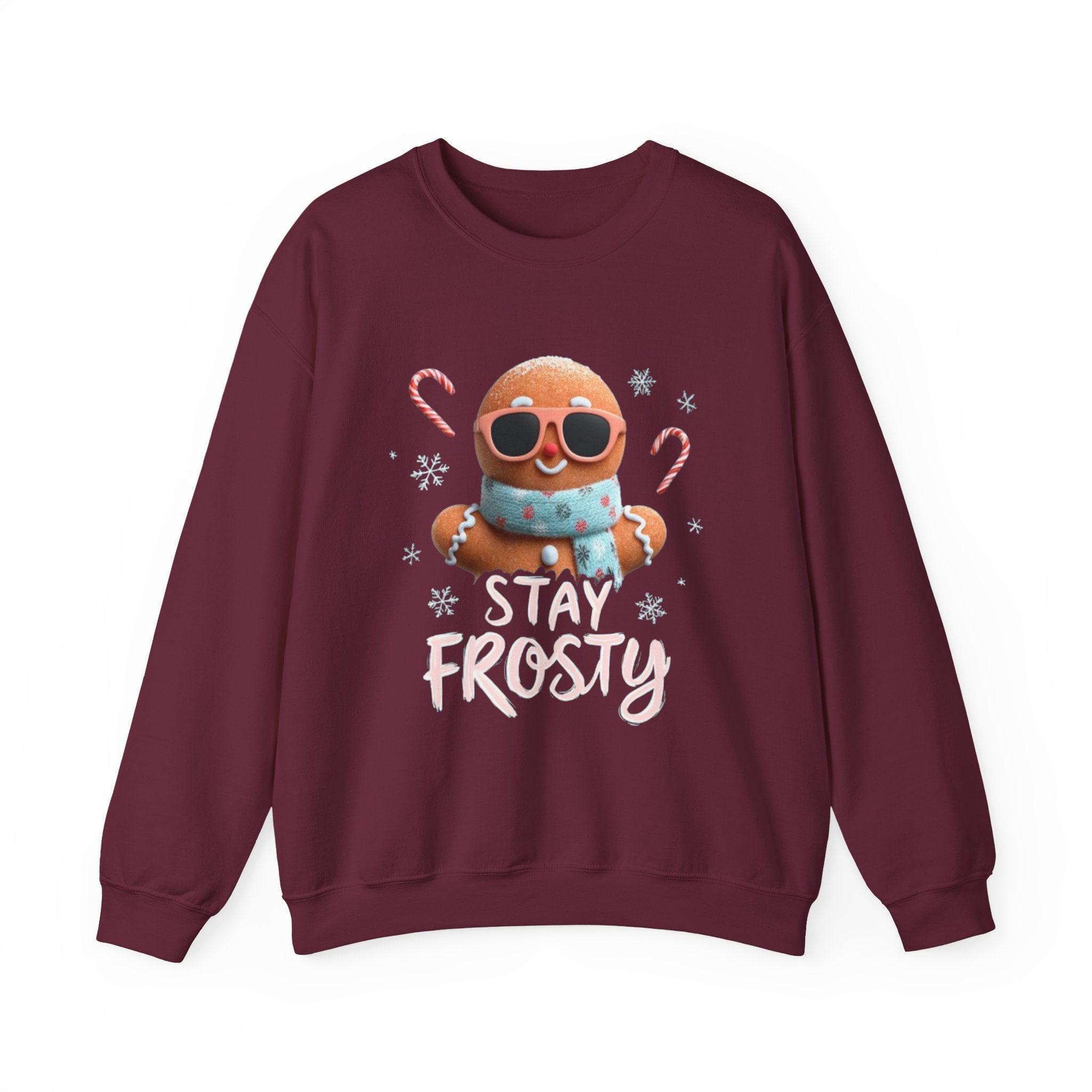 Stay Frosty Gingerbread Sweatshirt — Cute Holiday Crewneck