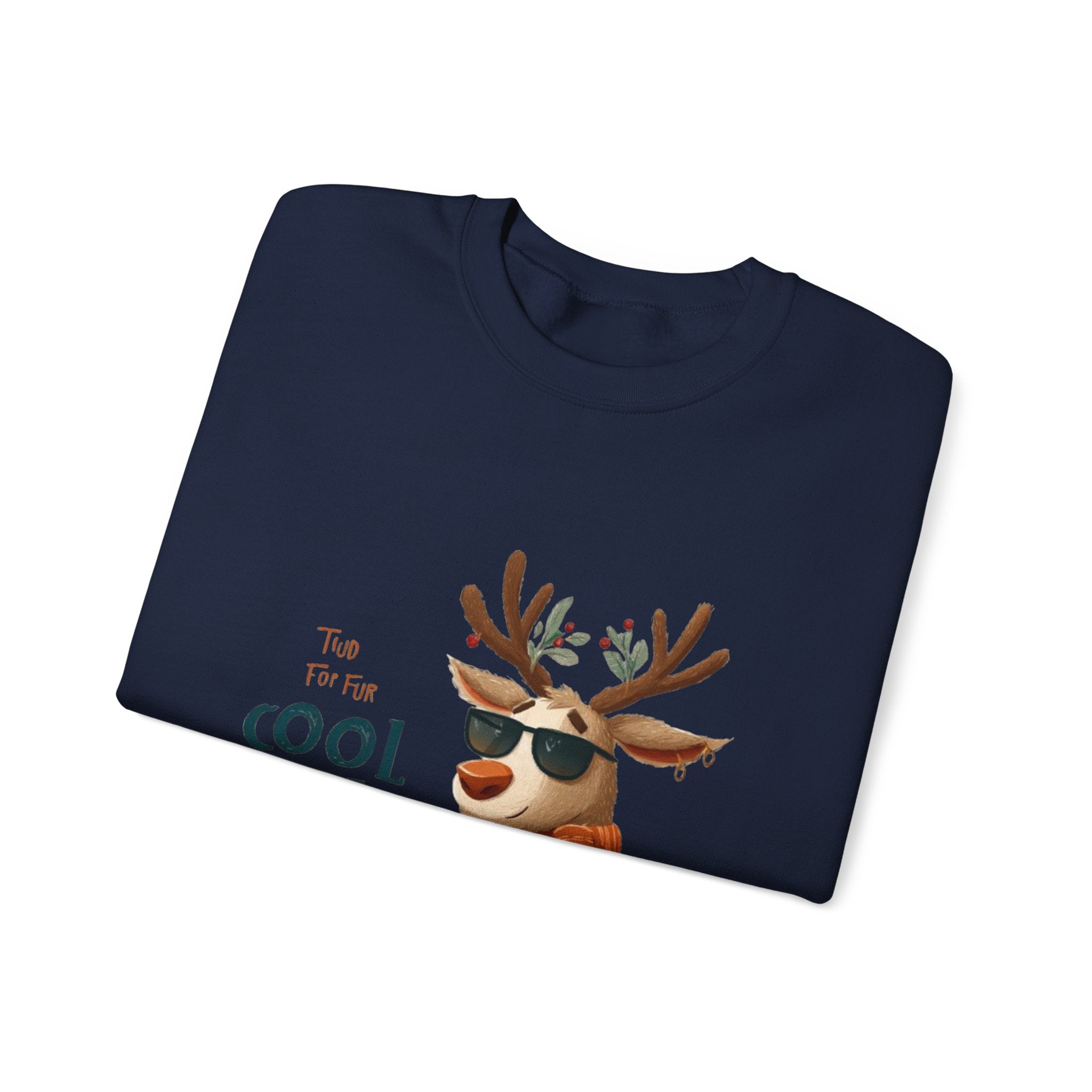 Reindeer 'Cool Yule' Crewneck Sweatshirt — Cute Holiday Graphic